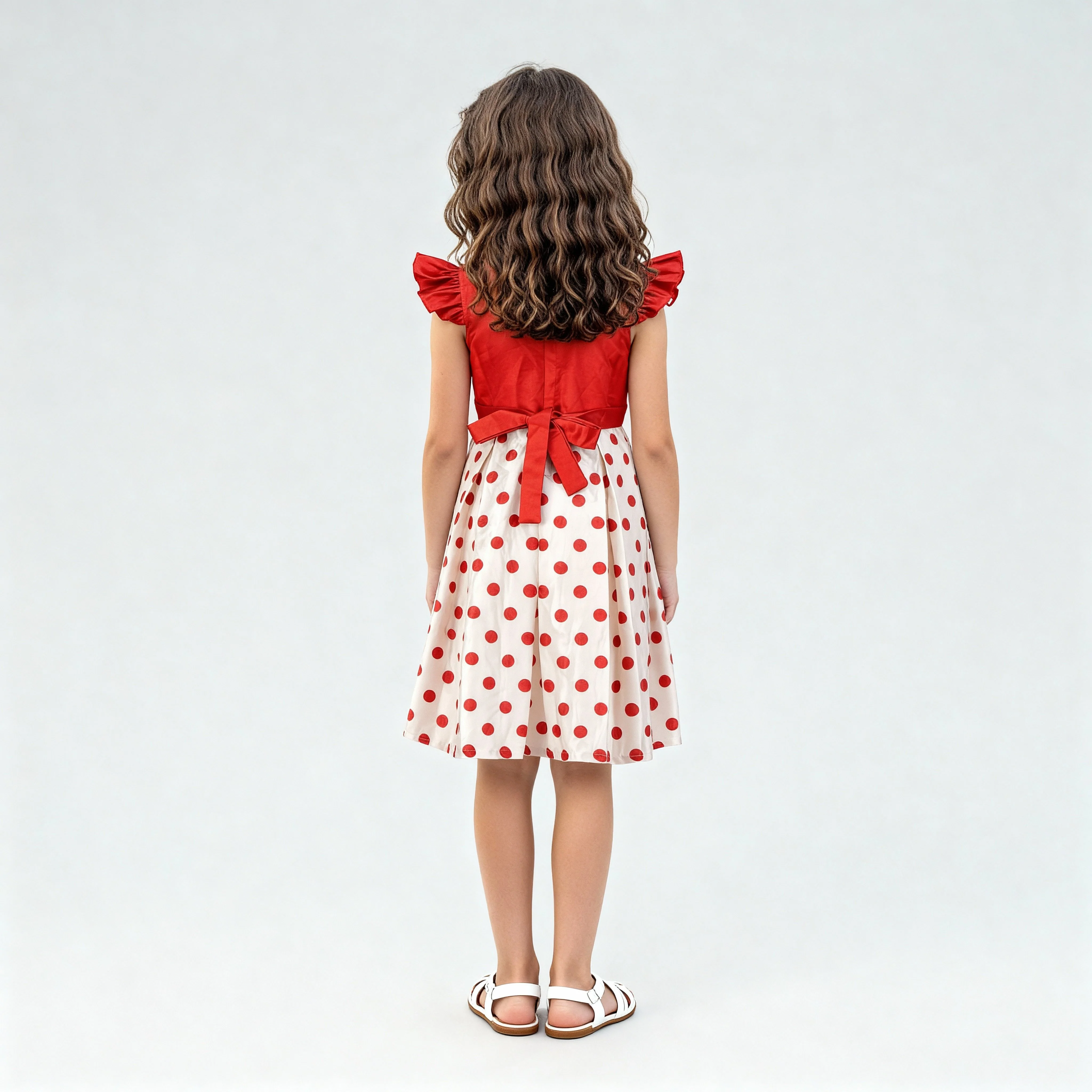 Girls Printed Party Frock - Image 6