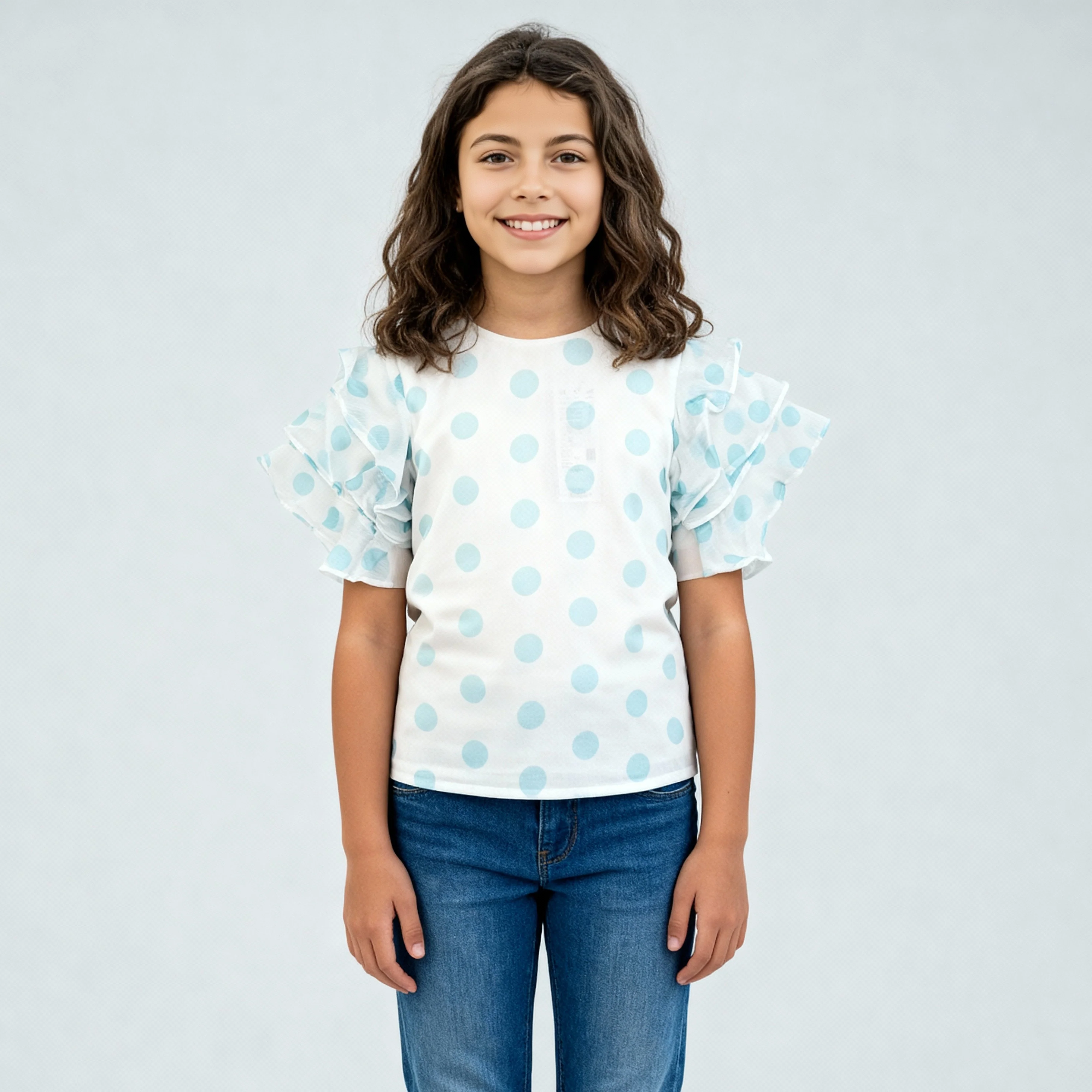 Girls Polka Dot Top - Image 2