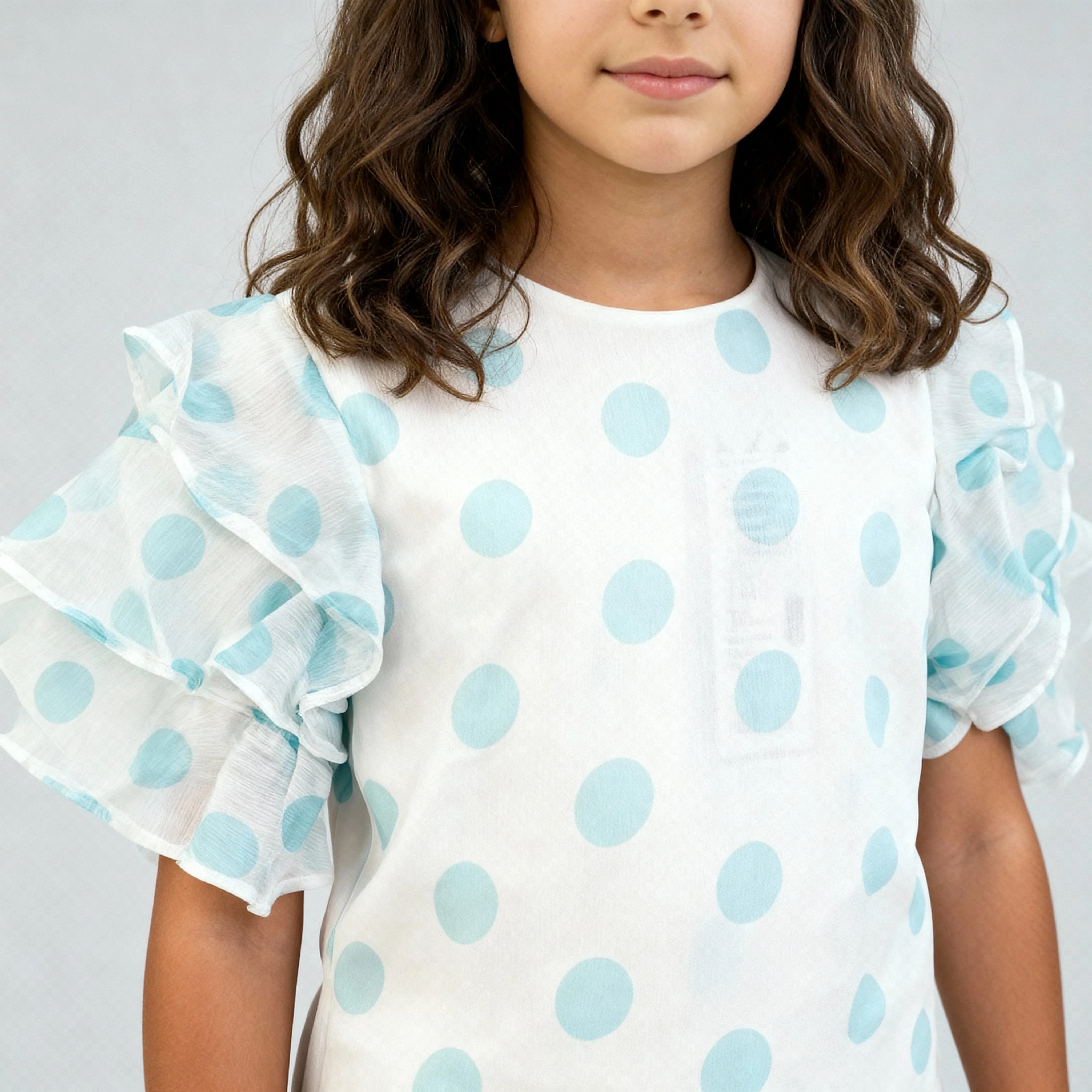 Girls Polka Dot Top - Image 4