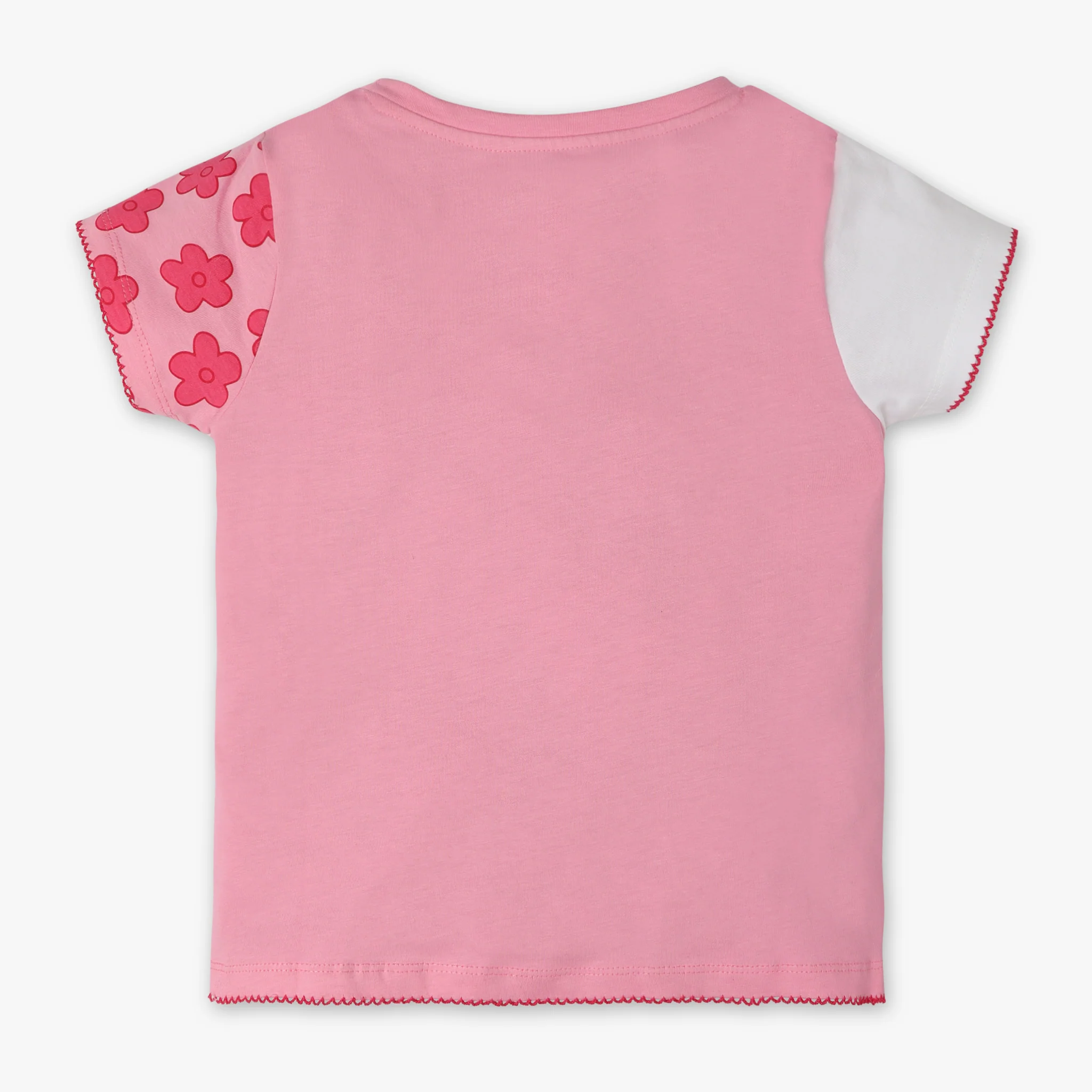 Girls Printed Crew Neck Short Sleeve T-Shirt - Image 2