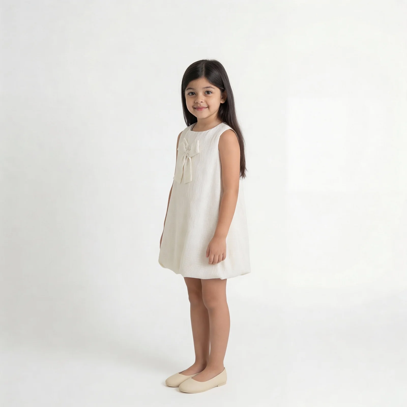Girls Printed Woven Sleeveless Frock - Image 10