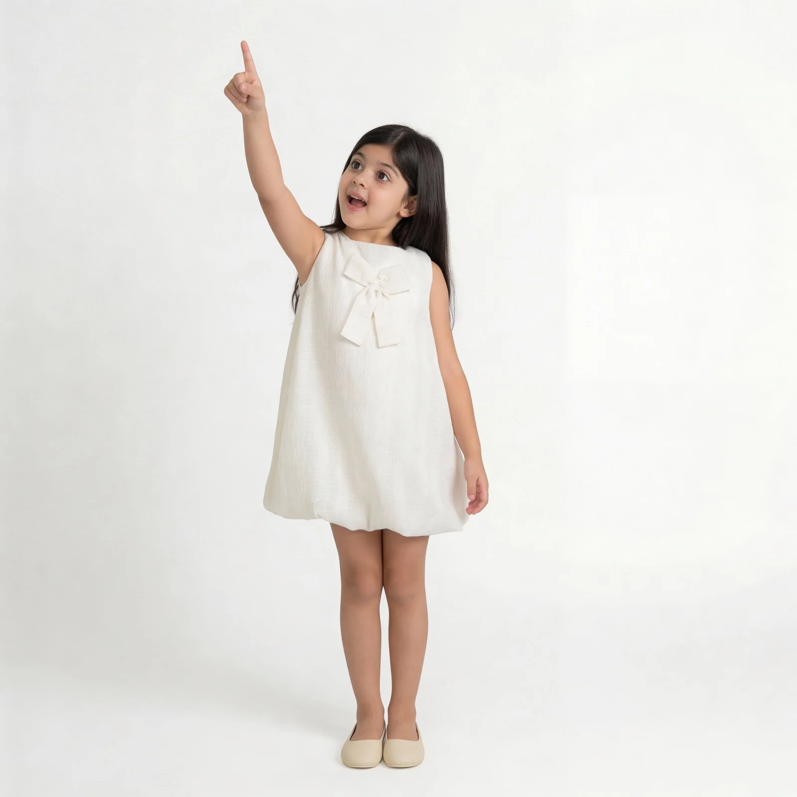 Girls Printed Woven Sleeveless Frock - Image 6