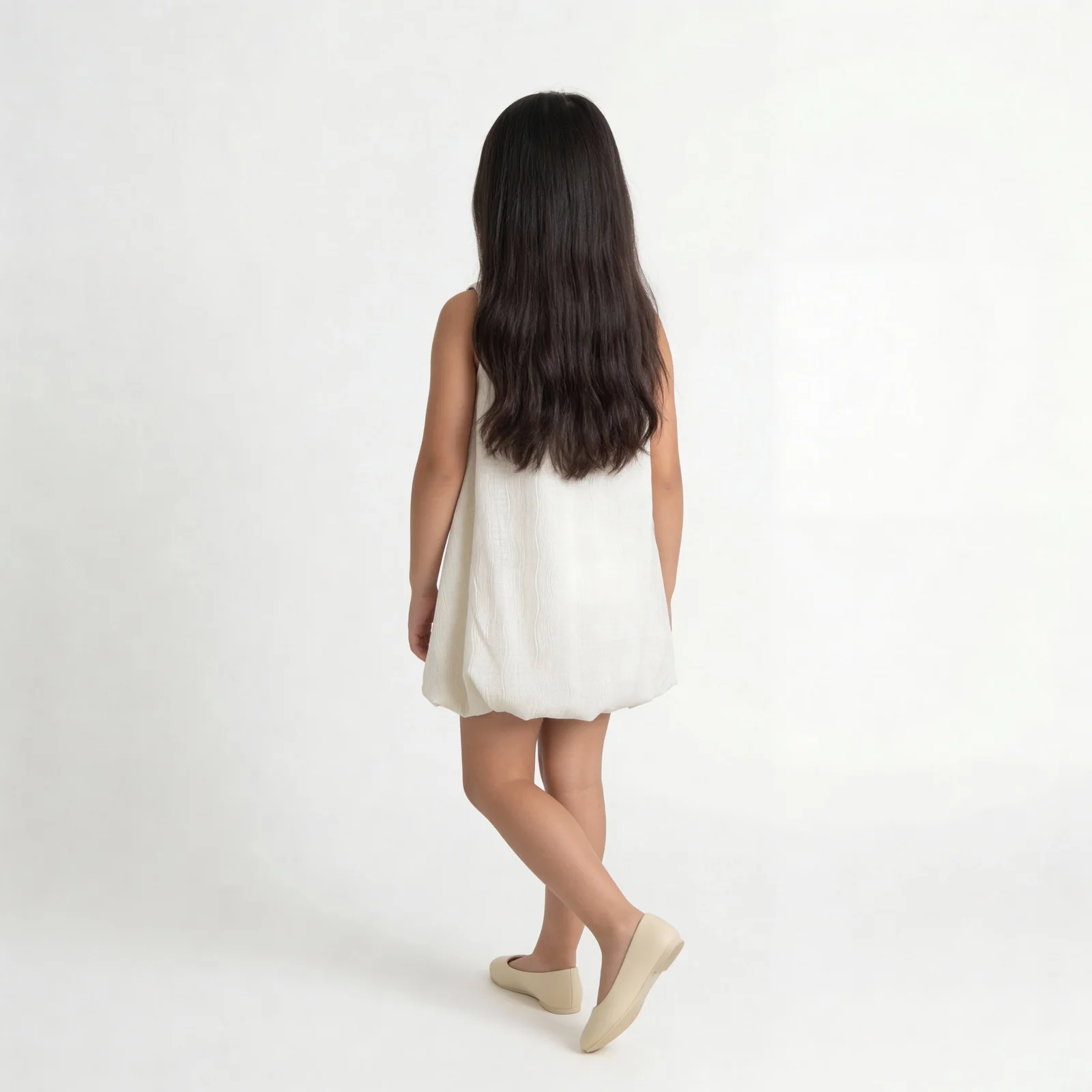 Girls Printed Woven Sleeveless Frock - Image 8