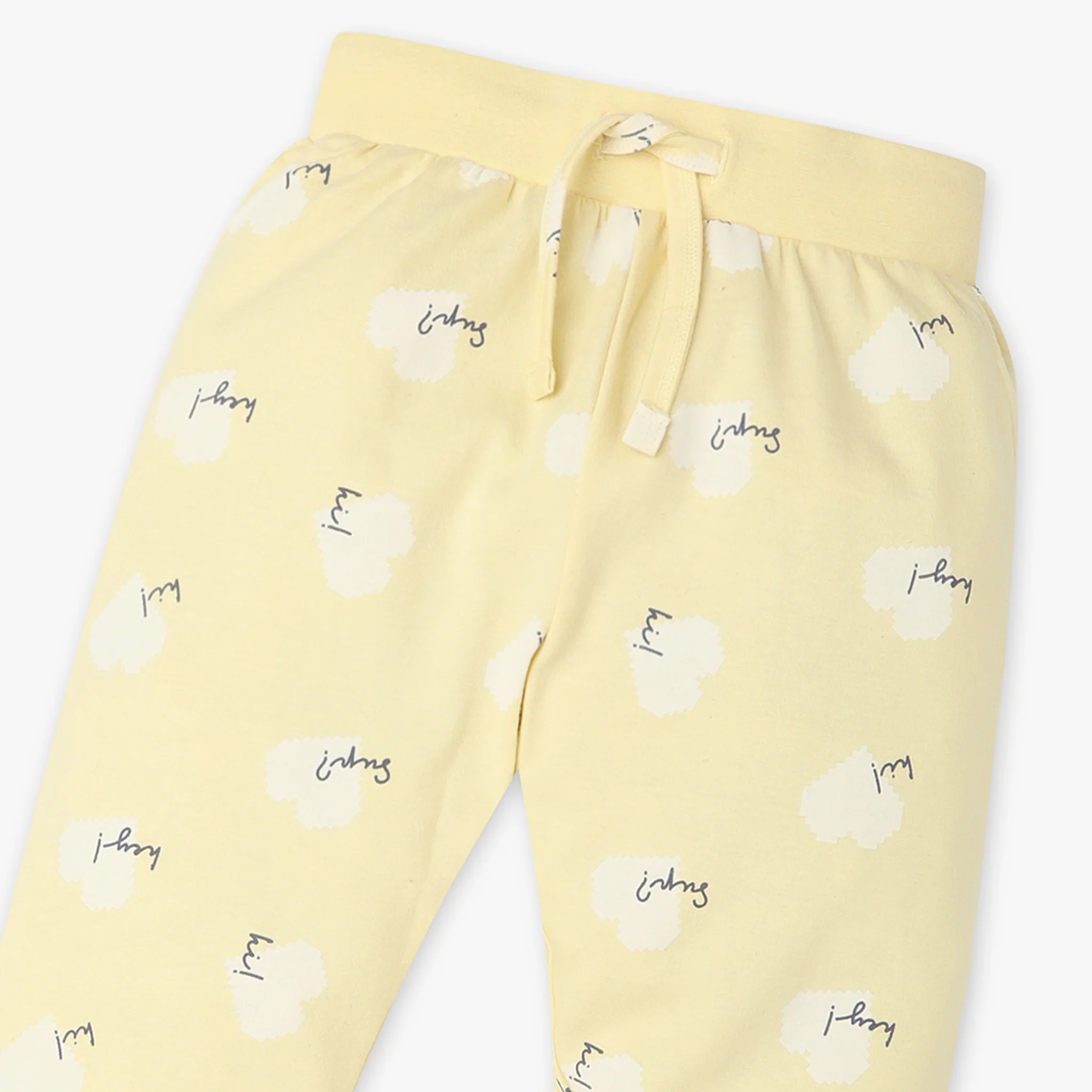 Girls All Over Print Crew Neck Full Sleeve T-Shirt With Trackpant Sleepwear Set - Image 7