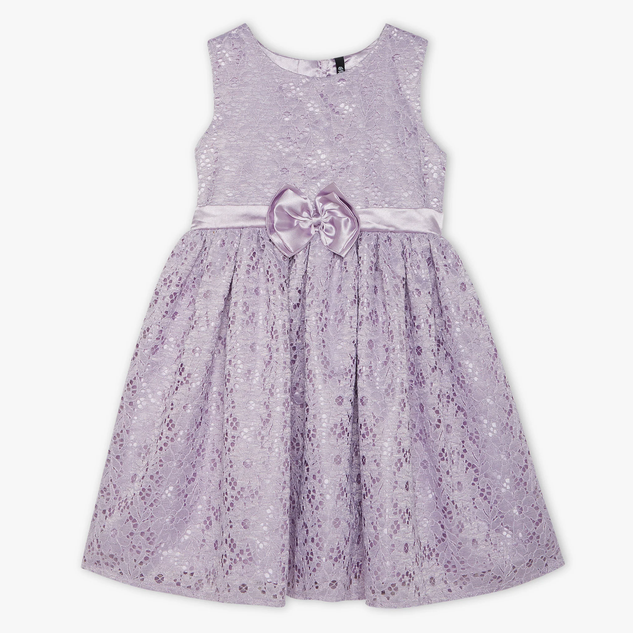 Girls Embellished Knee Length High Fashion Sleeveless Party Dress