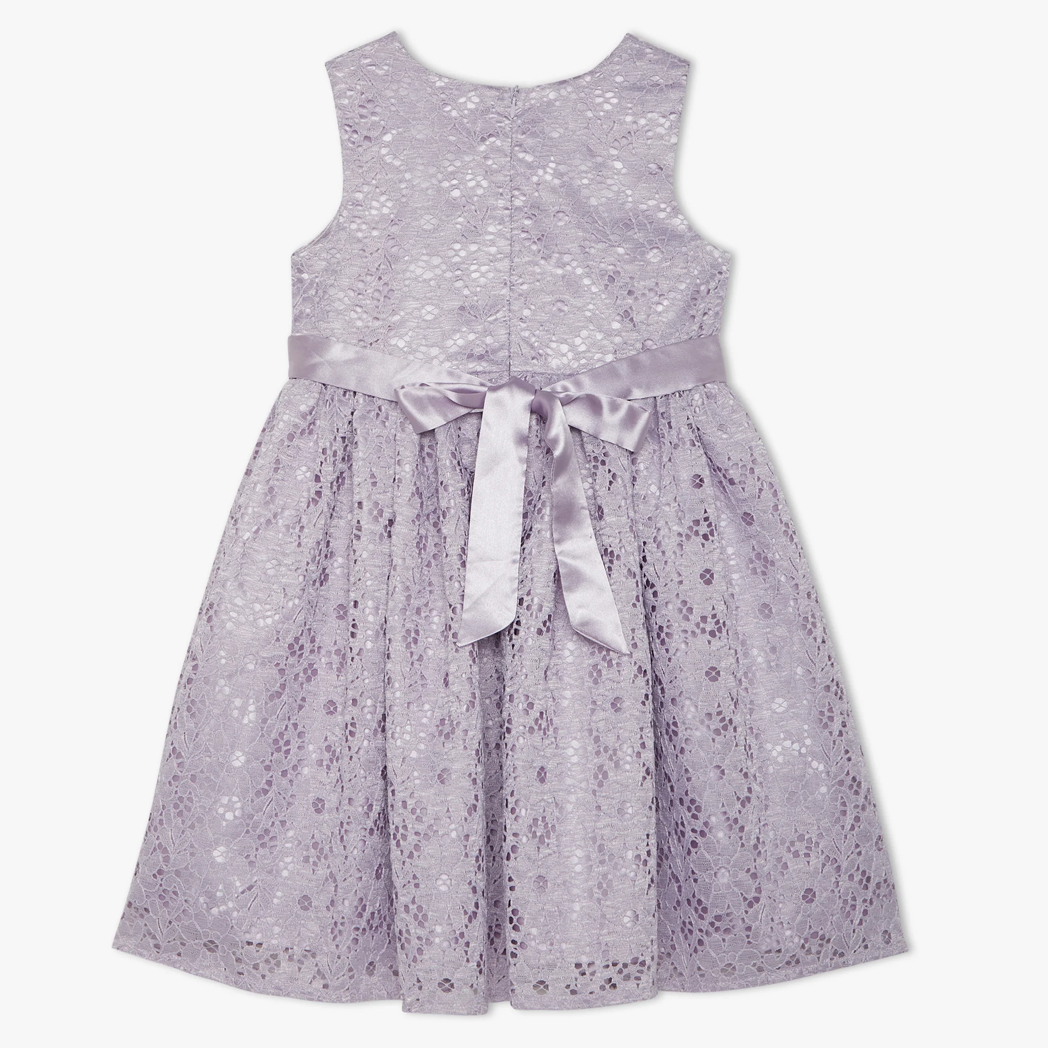 Girls Embellished Knee Length High Fashion Sleeveless Party Dress - Image 2