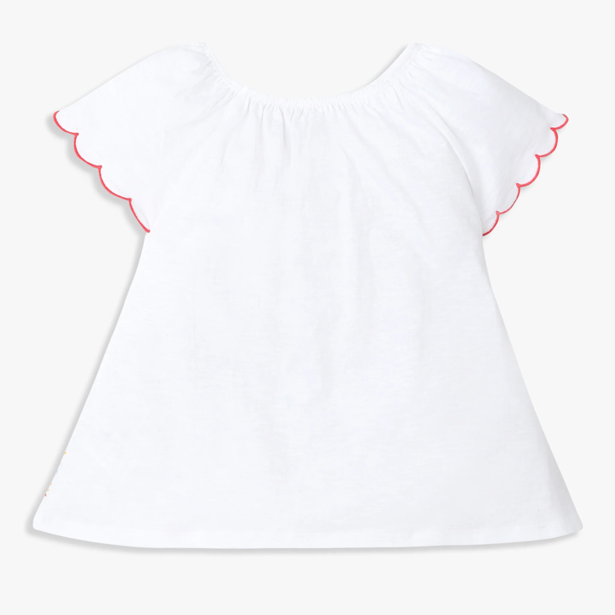 Girls Embroidered Short Sleeve T-Shirt - Image 2