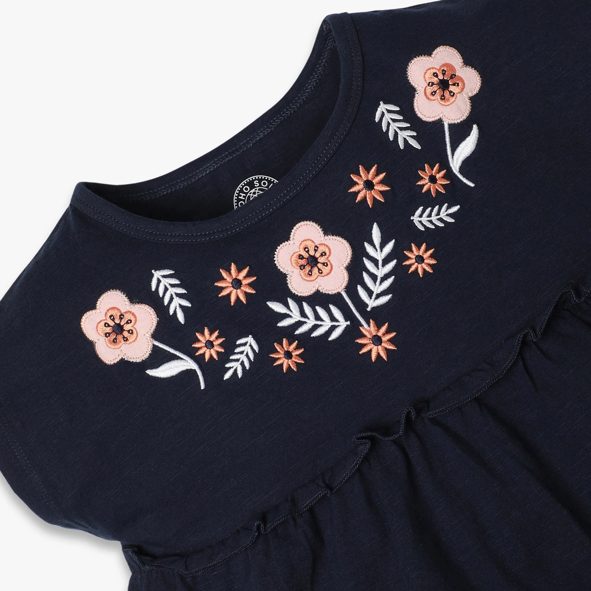 Girls Regular Fit Embroidered T-Shirt - Image 3