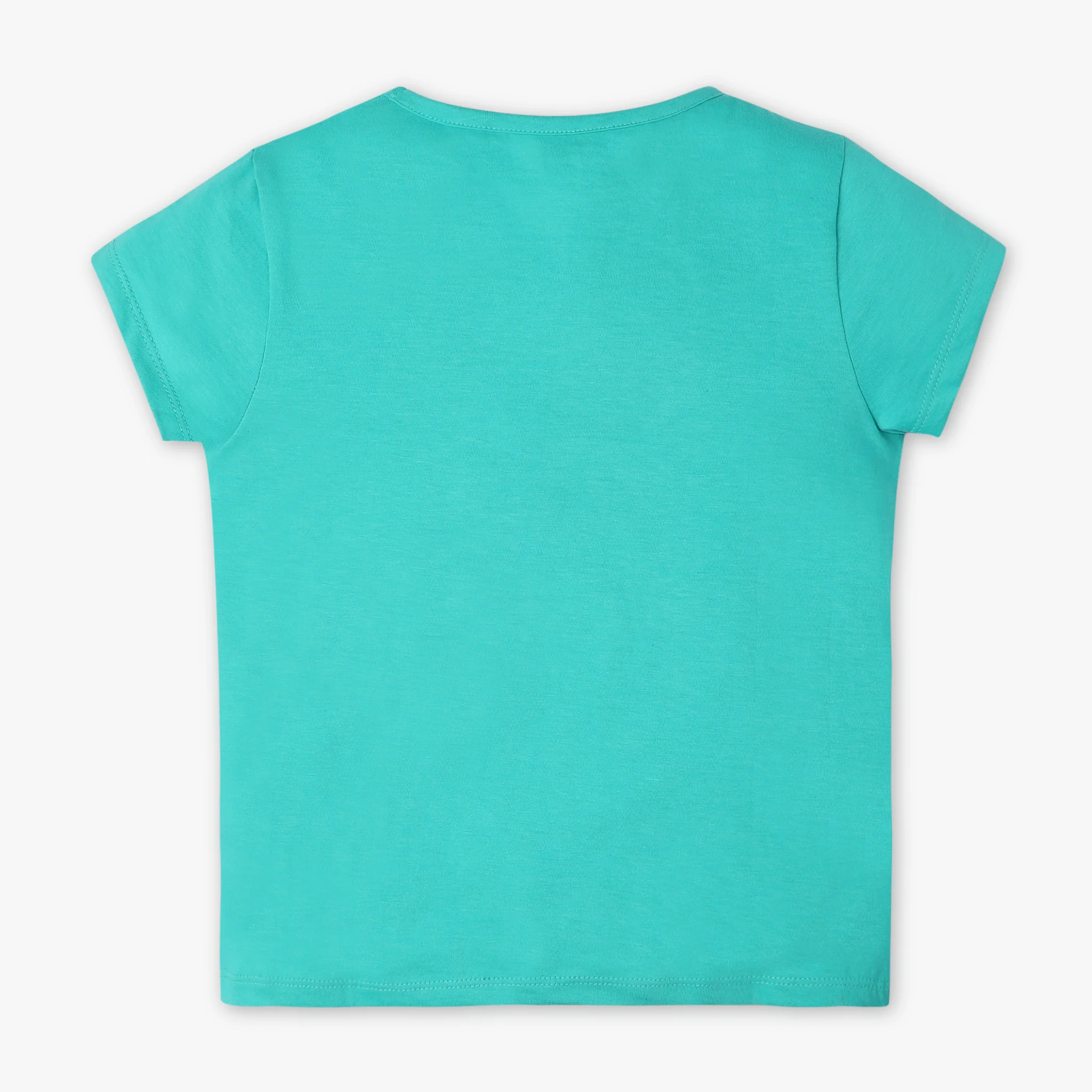 Girls Crew Neck Graphic Fun Playtime Basic T-Shirt - Image 2