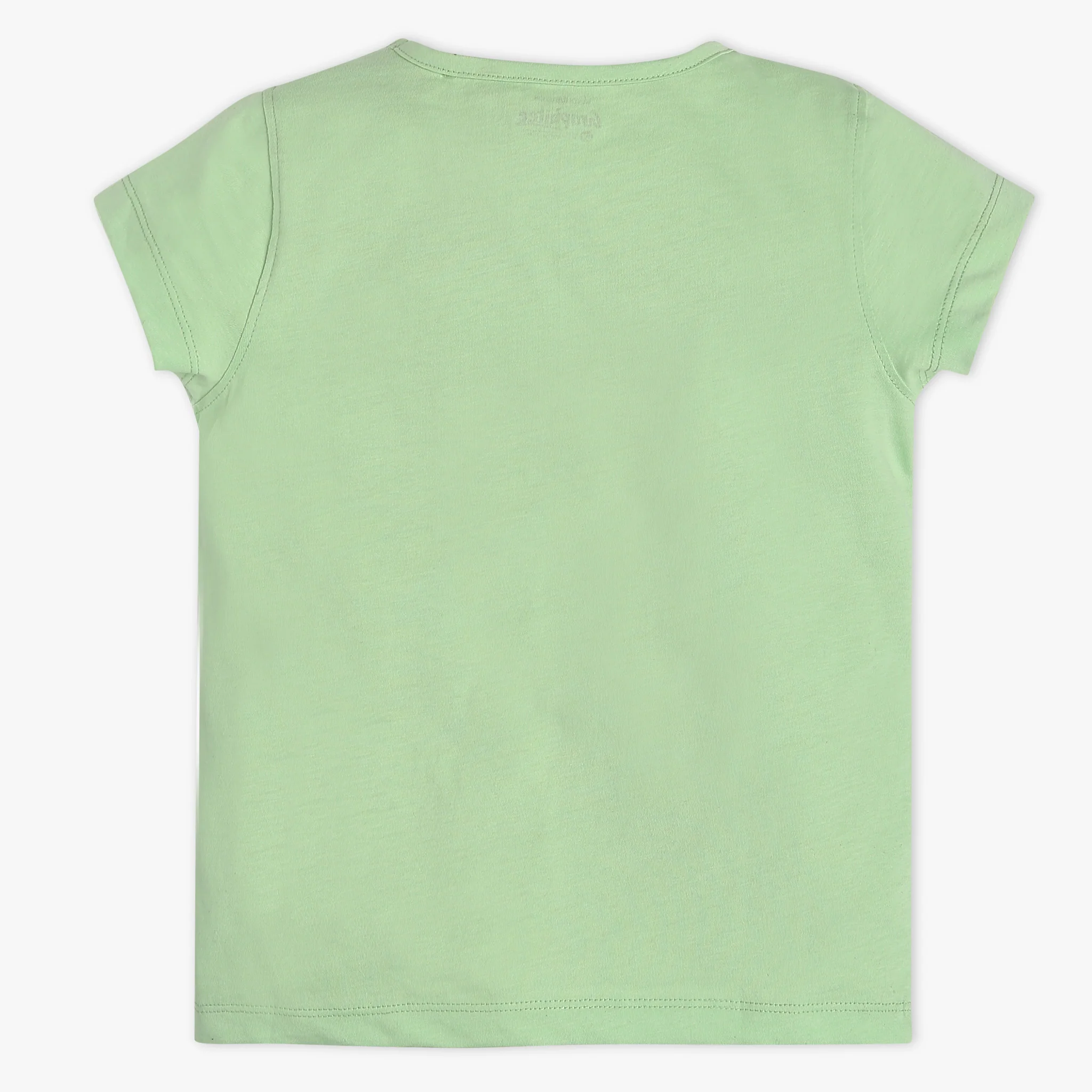Girls Crew Neck Graphic Fun Playtime Basic T-Shirt - Image 2