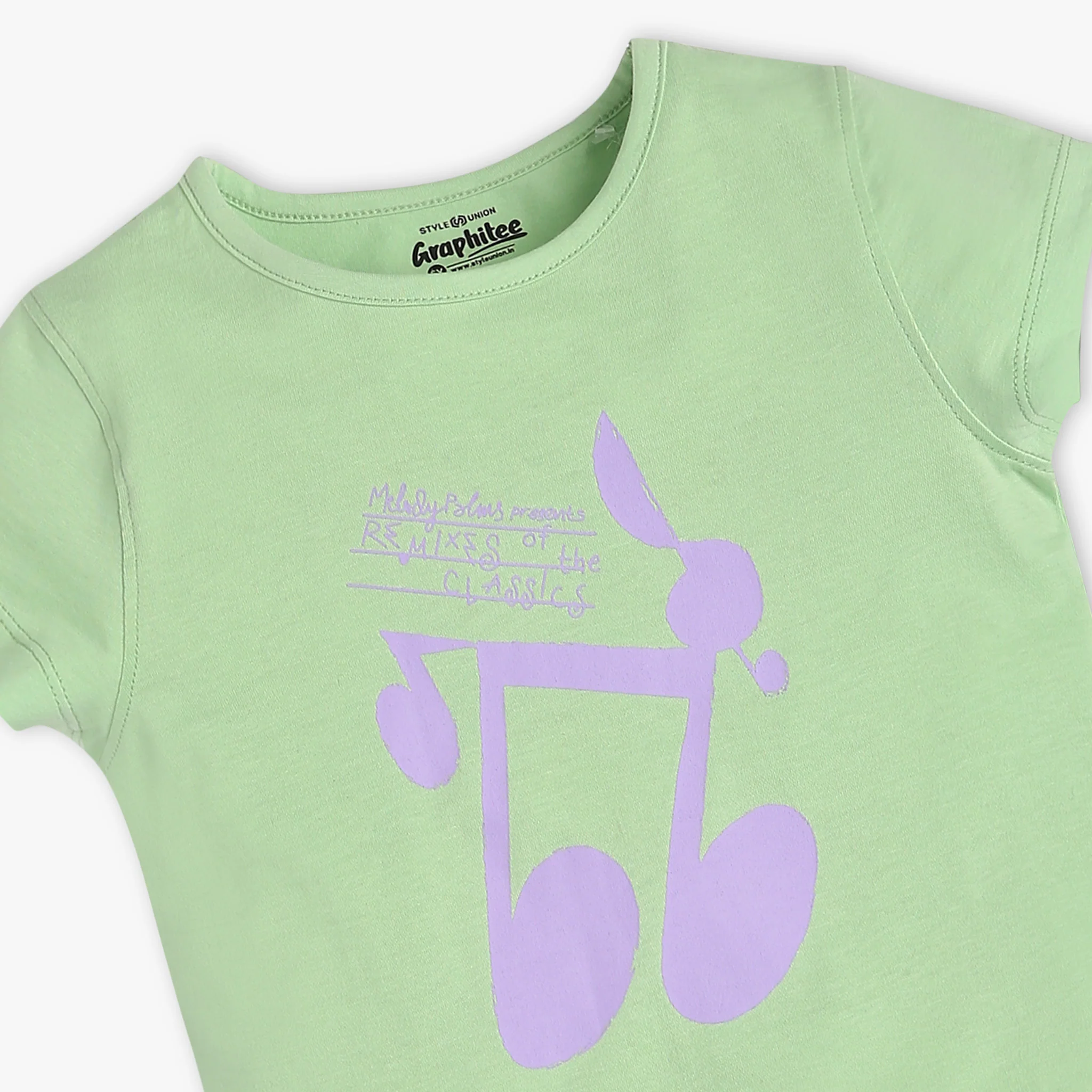 Girls Crew Neck Graphic Fun Playtime Basic T-Shirt - Image 3