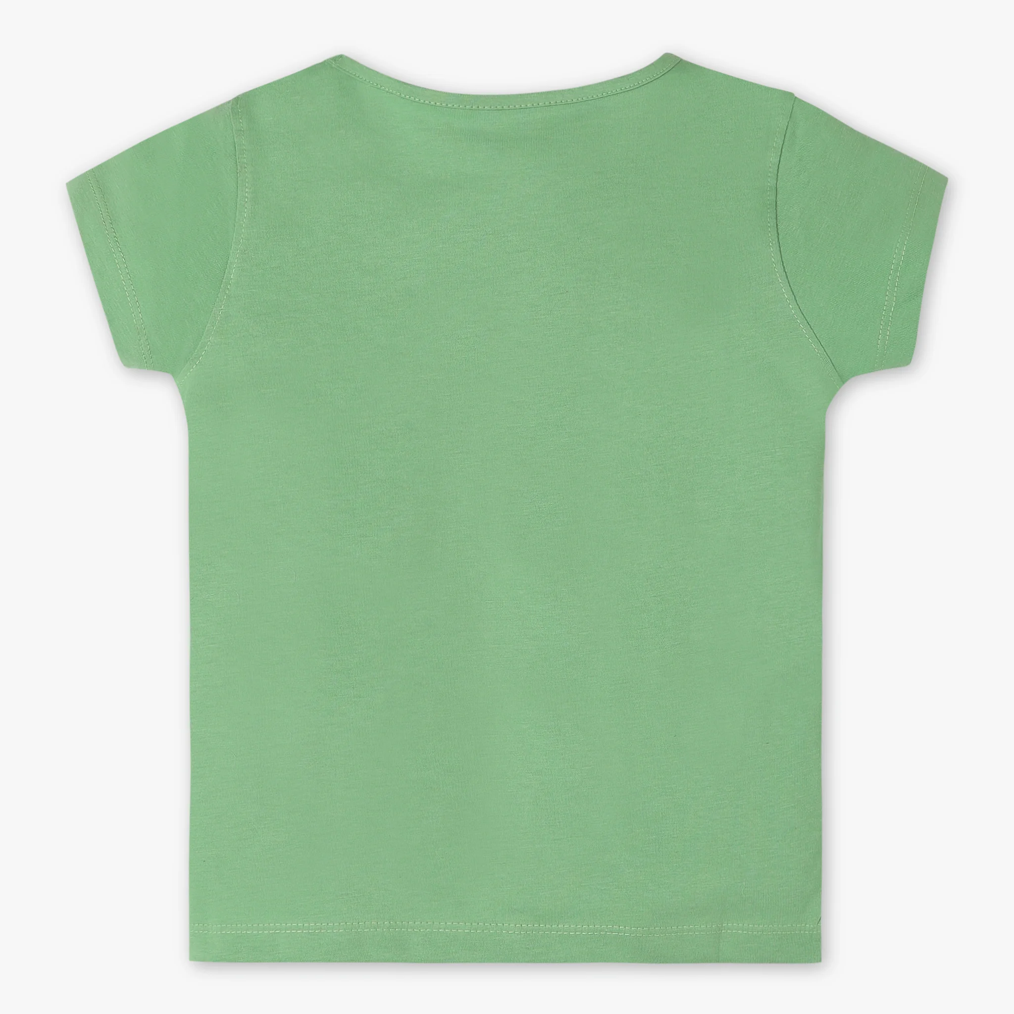 Girls Crew Neck Graphic Fun Playtime Basic T-Shirt - Image 2