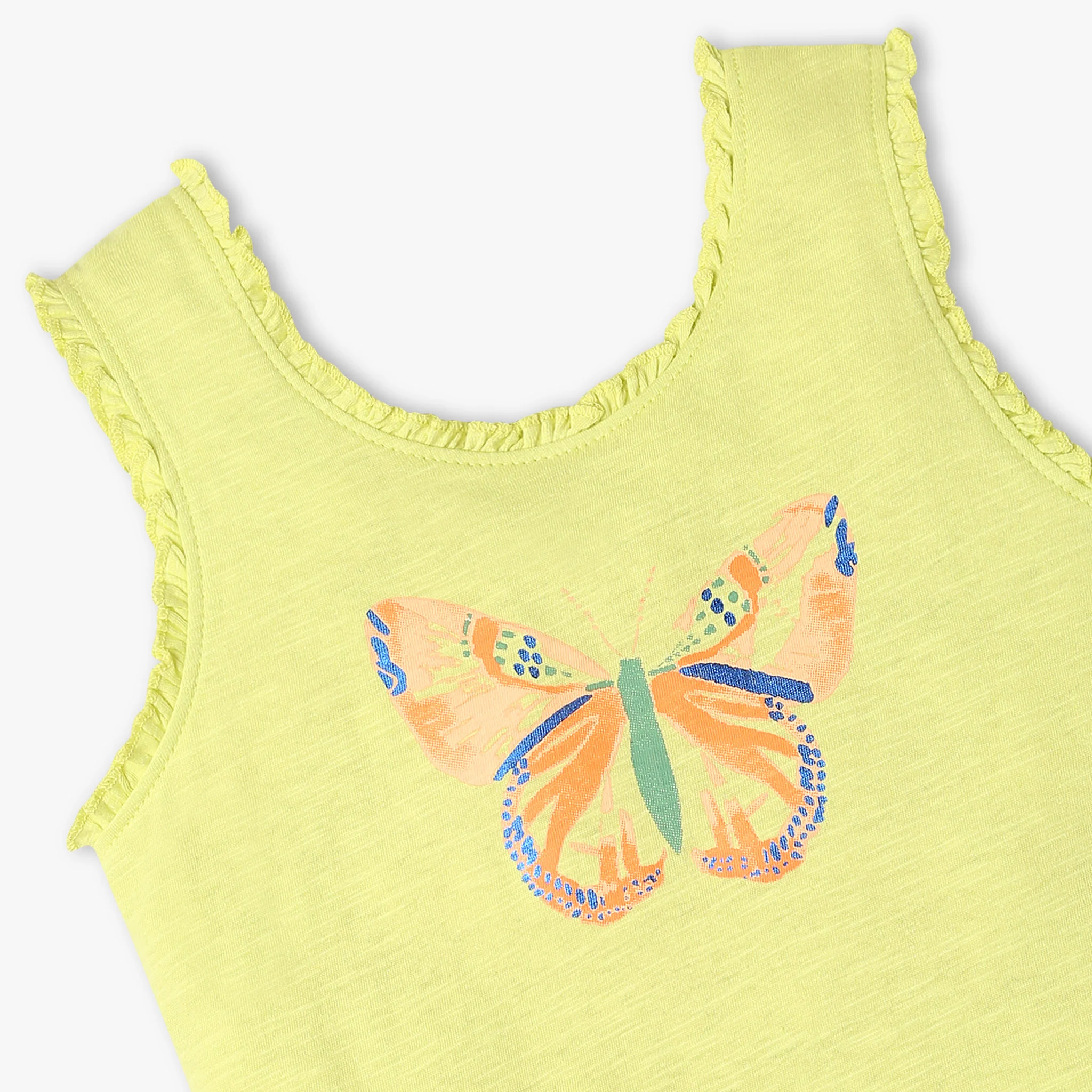 Girls Graphic Crew Neck Sleeveless T-Shirt - Image 3