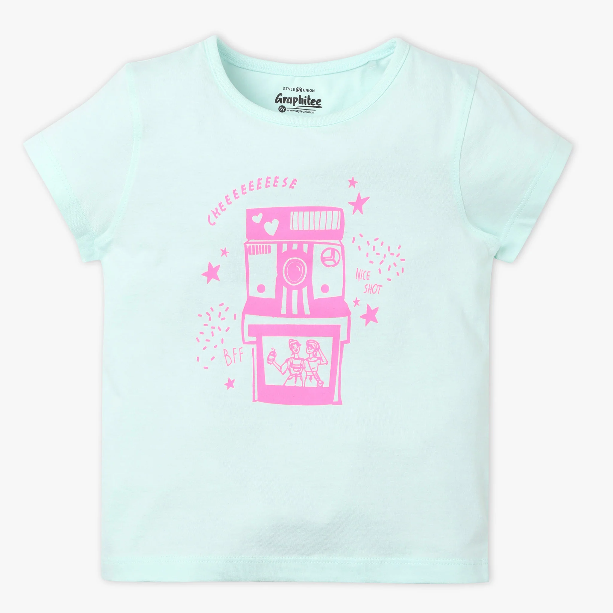 Girls Graphic Crew Neck Fun Playtime T-Shirt