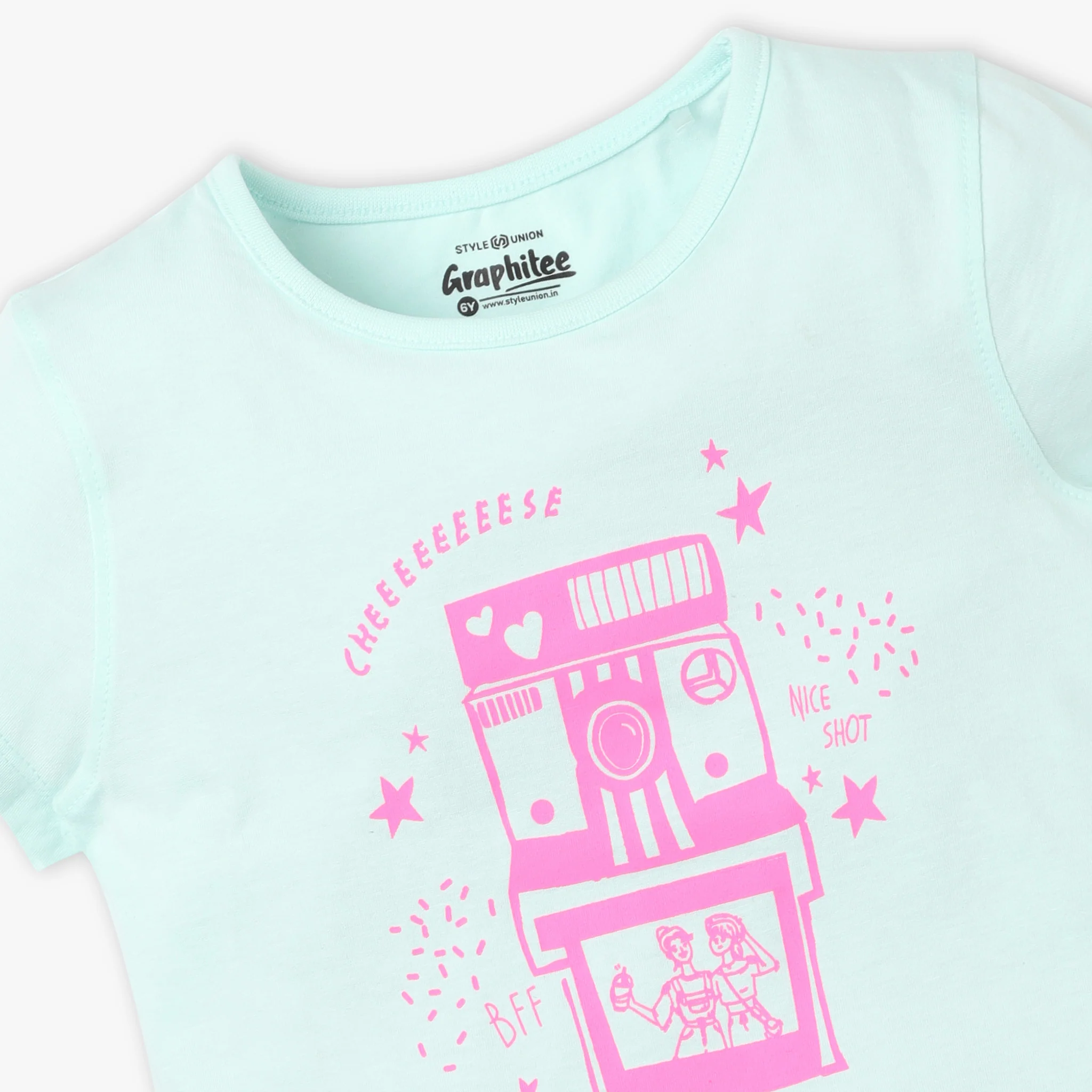 Girls Graphic Crew Neck Fun Playtime T-Shirt - Image 3