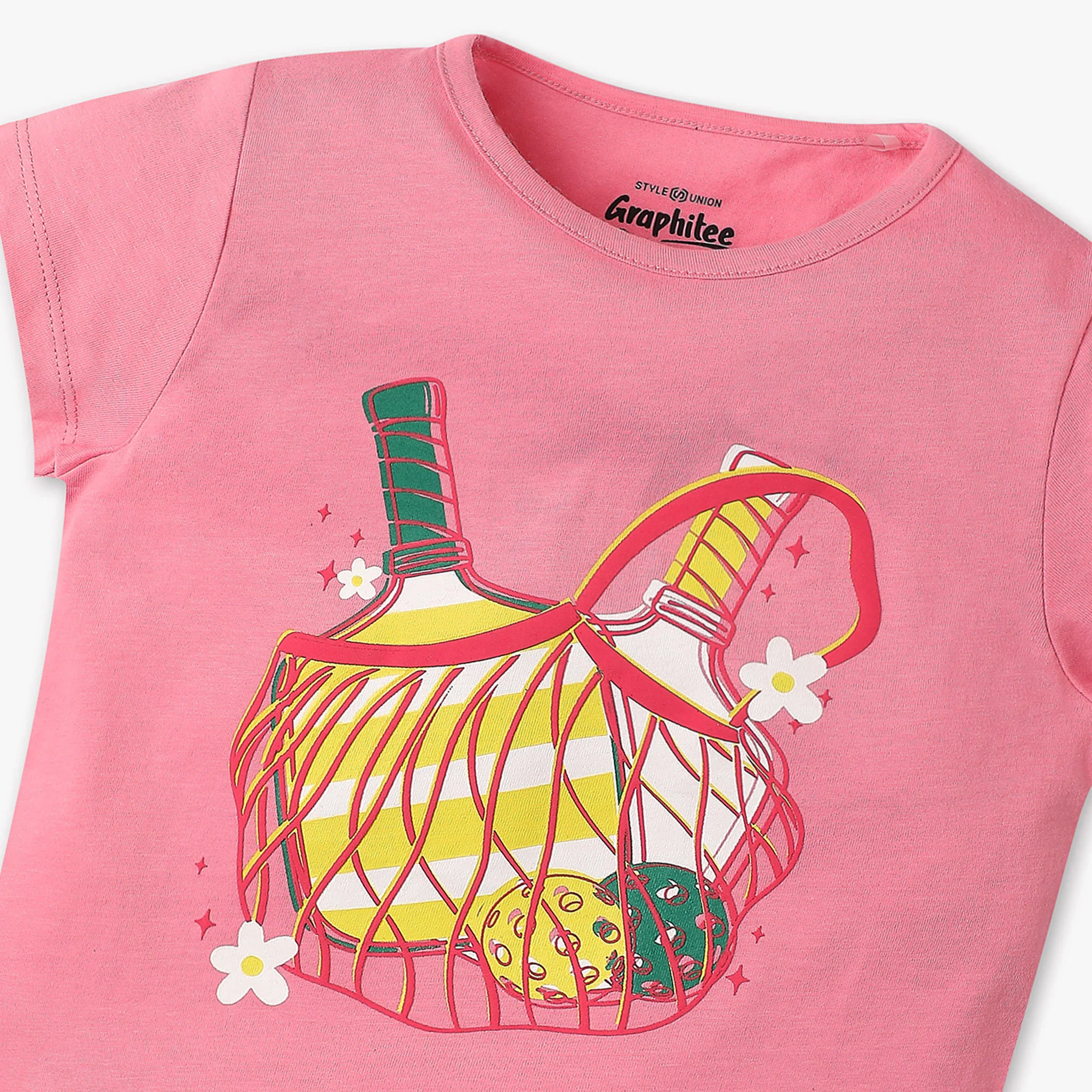 Girls Graphic Crew Neck Fun Playtime T-Shirt - Image 3