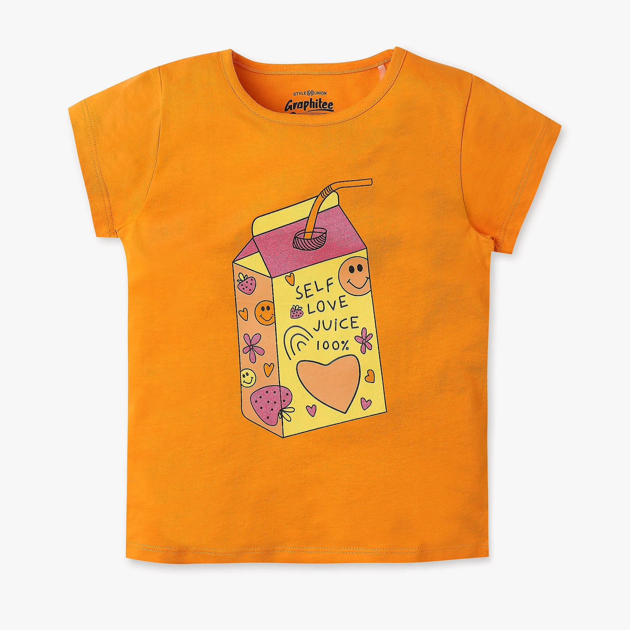 Girls Graphic Crew Neck Fun Playtime T-Shirt