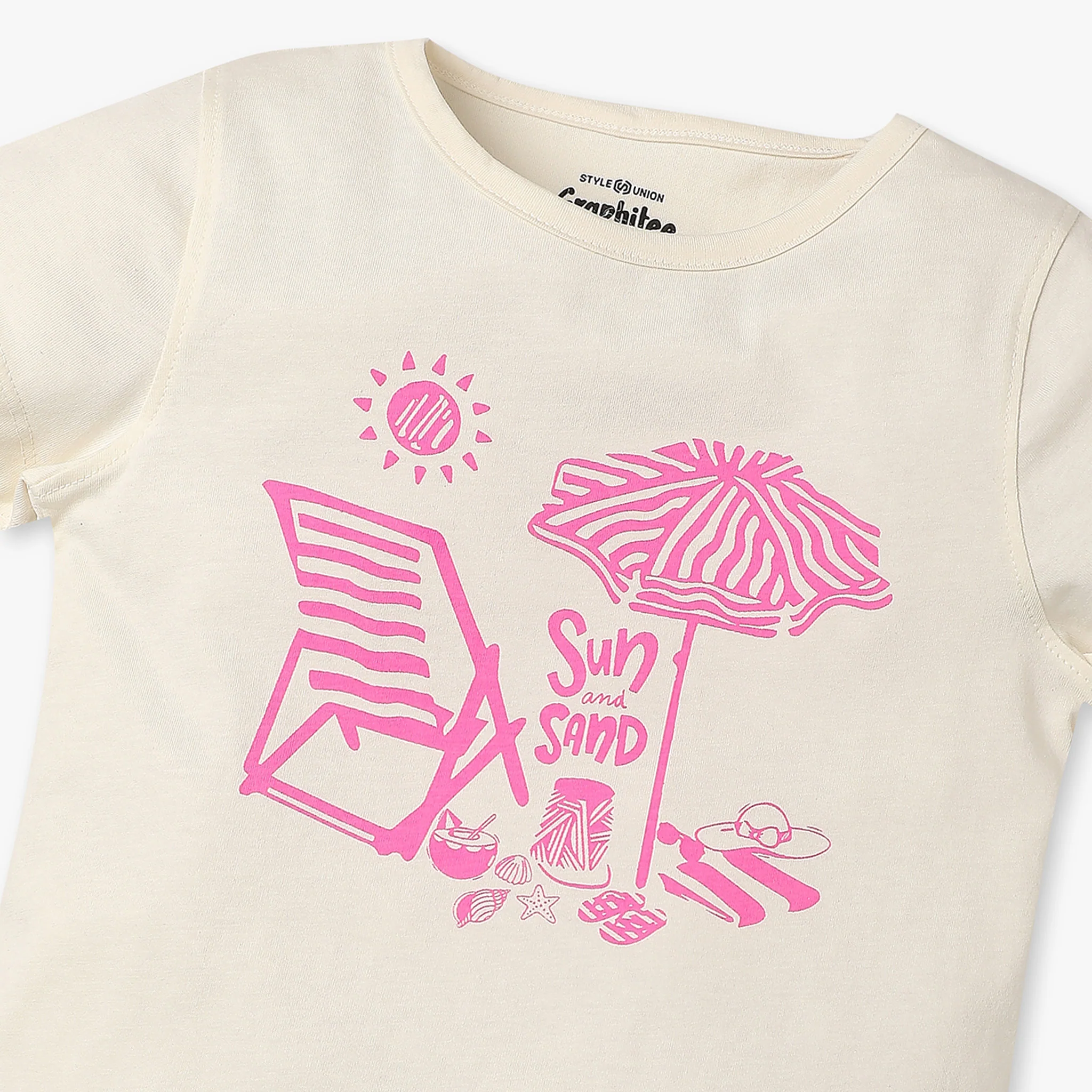 Girls Graphic Crew Neck Fun Playtime T-Shirt - Image 3