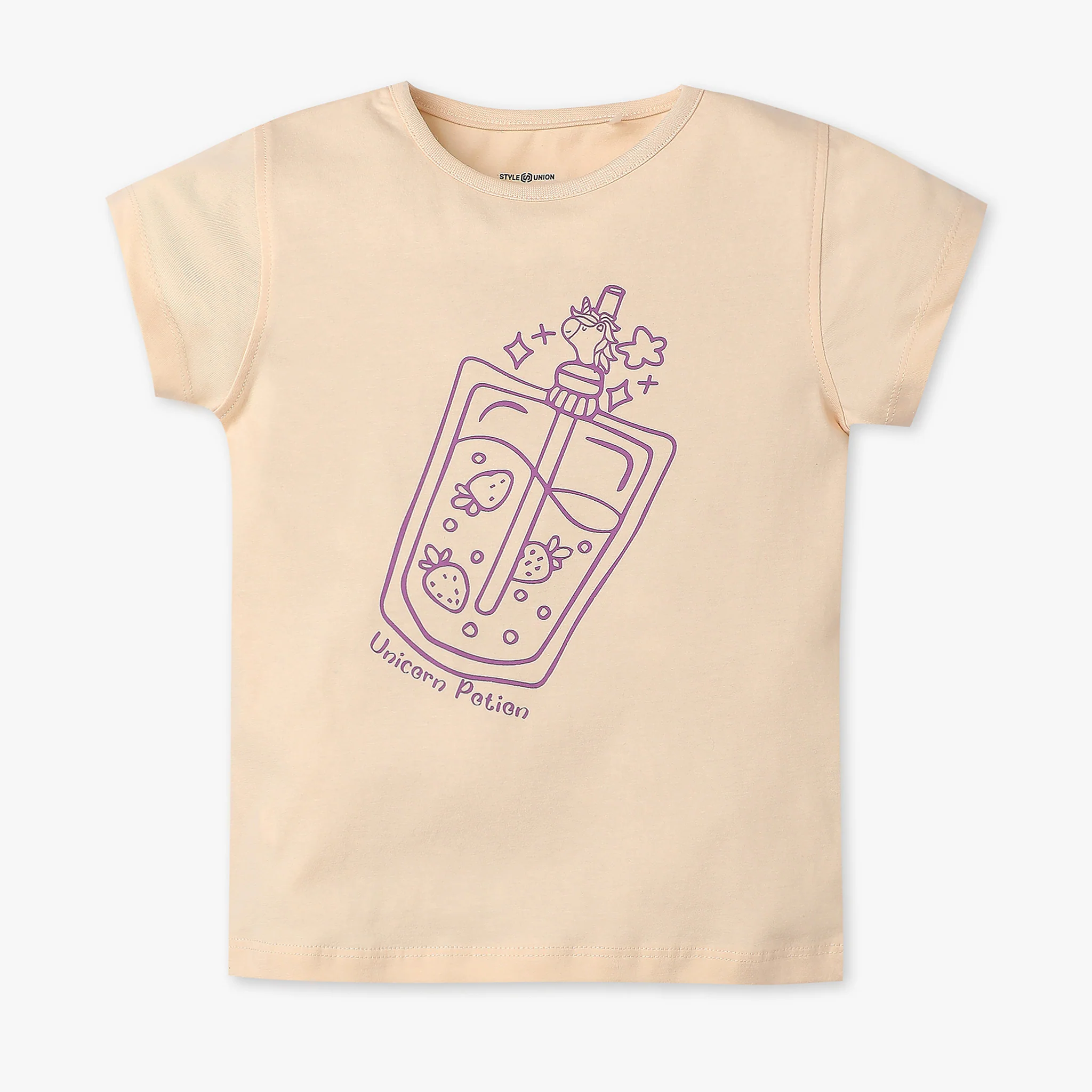 Girls Graphic Crew Neck Fun Playtime T-Shirt