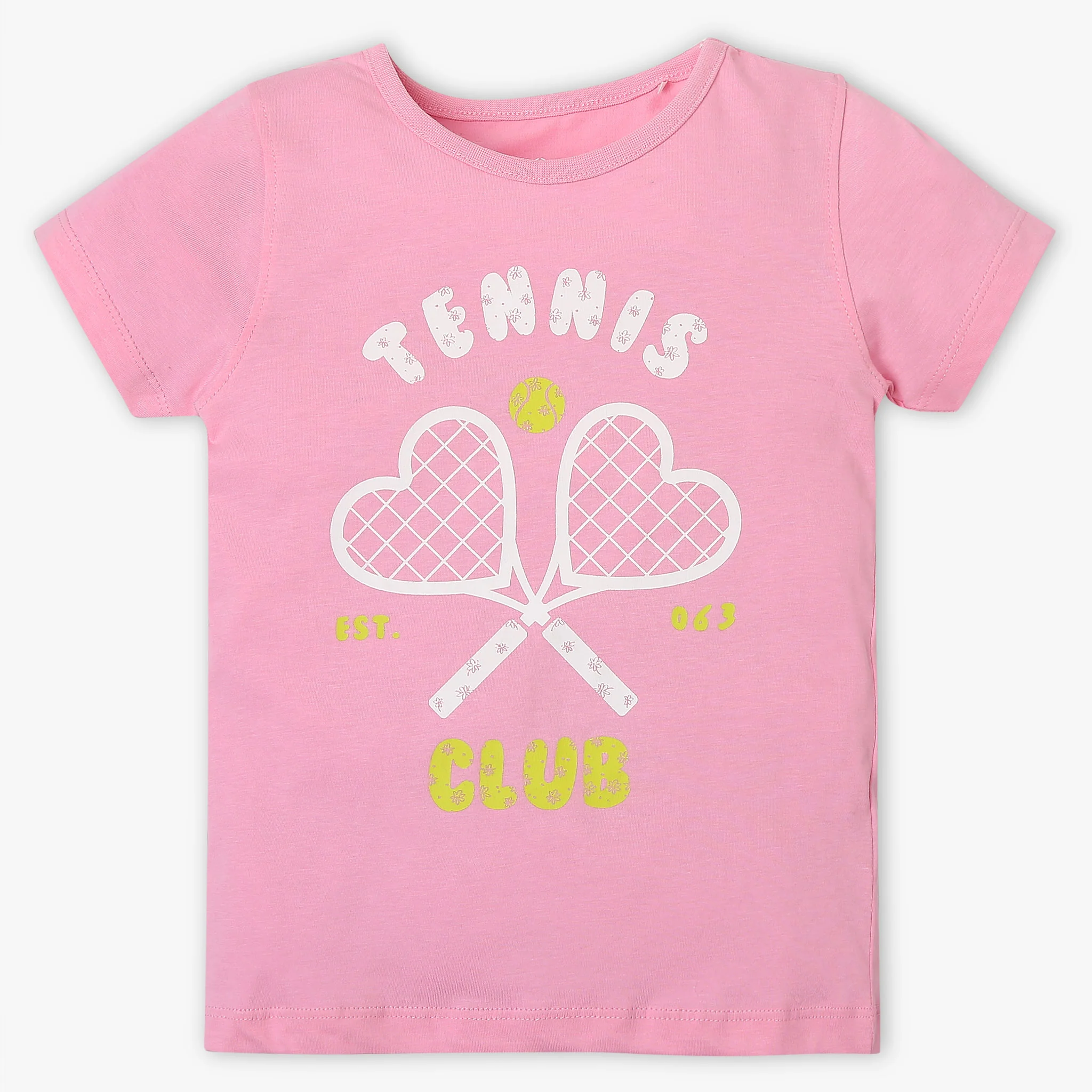 Girls Graphic Crew Neck Fun Playtime T-Shirt