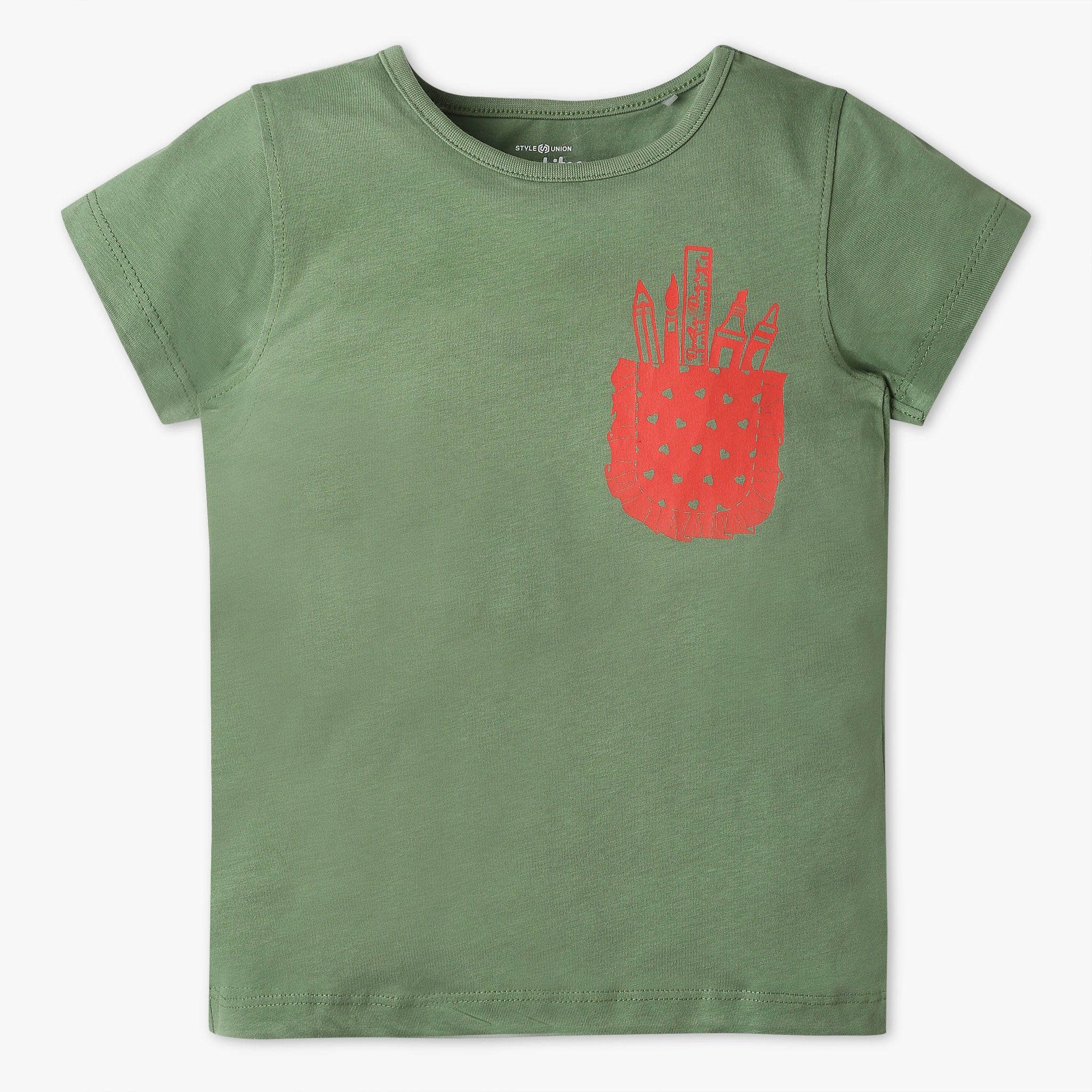 Girls Graphic Crew Neck Fun Playtime T-Shirt