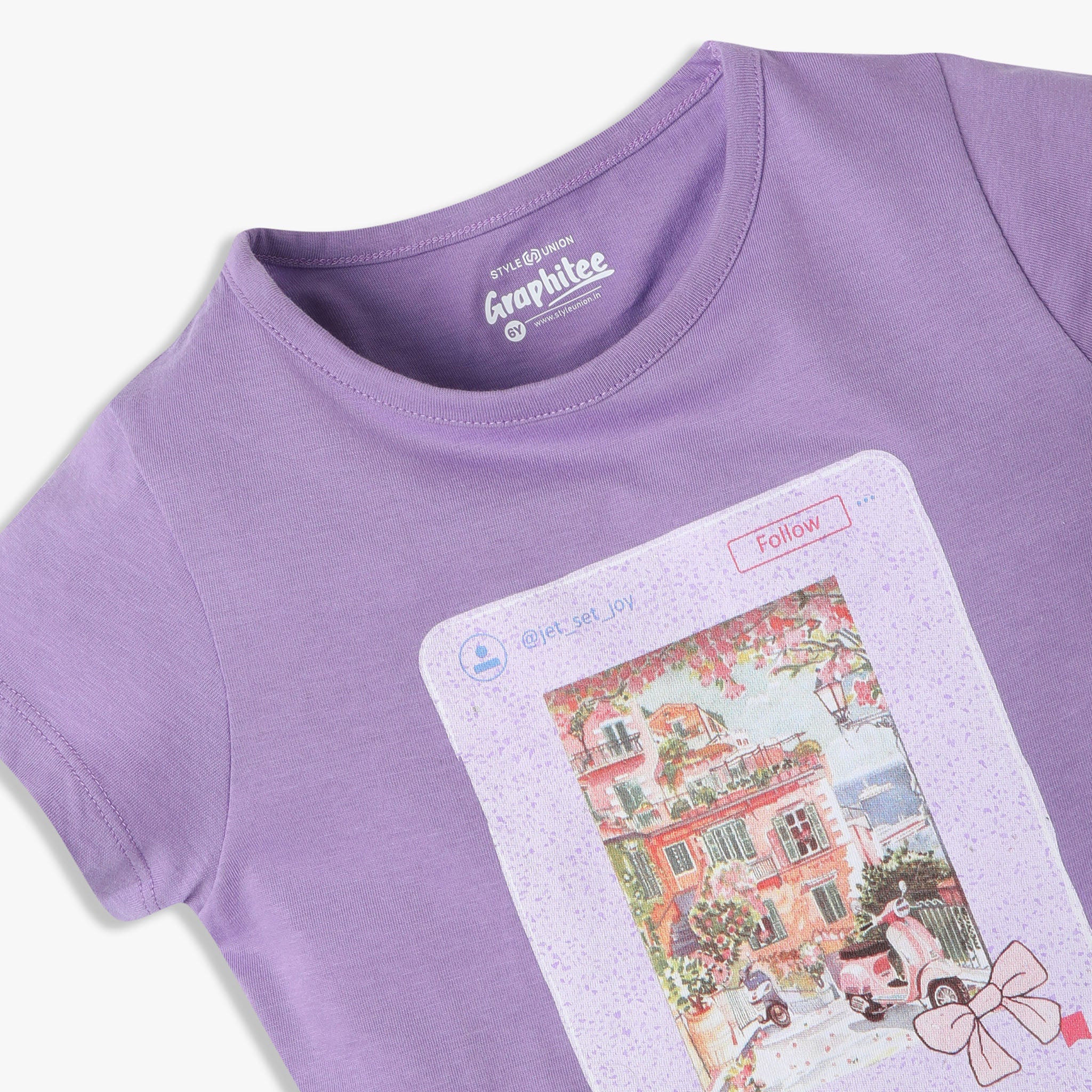 Girls Crew Neck Short Sleeve Fun Playtime Graphic T-Shirt - Image 3