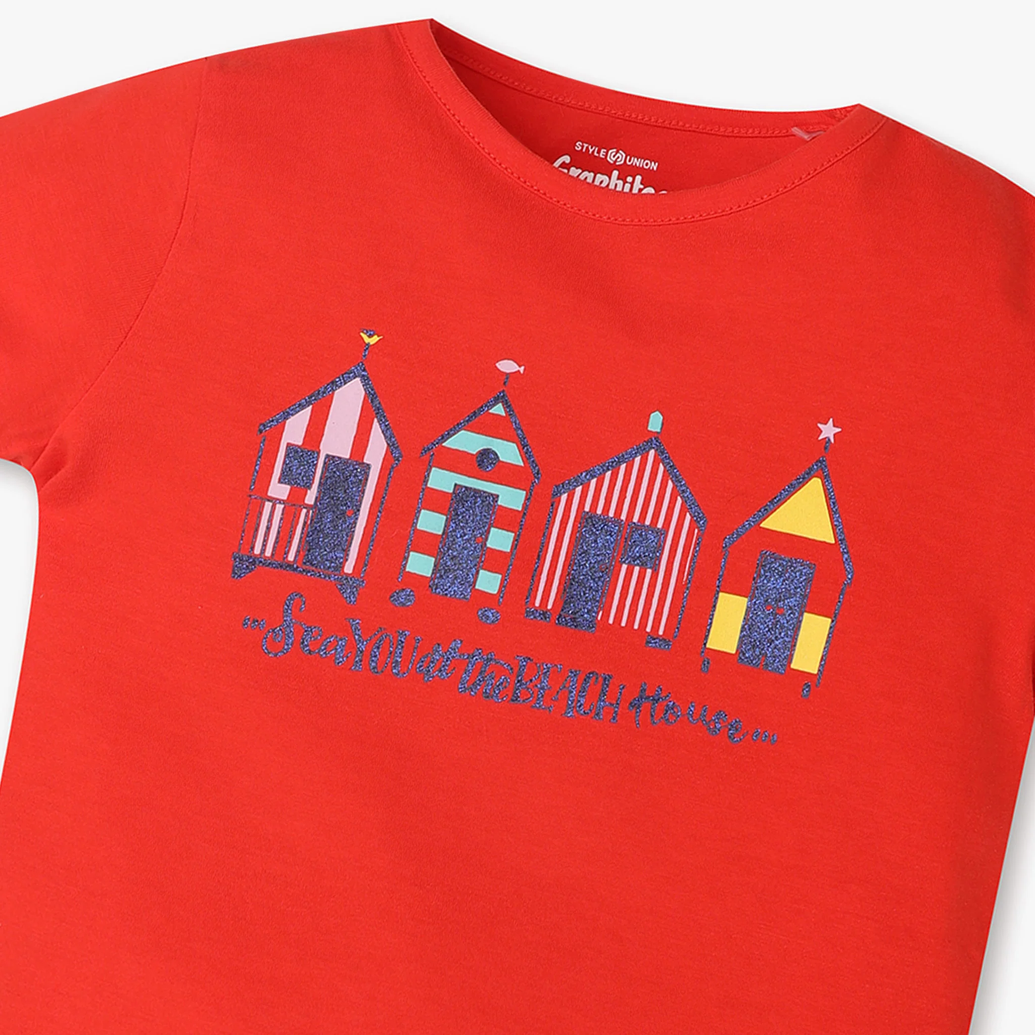 Girls Crew Neck Short Sleeve Fun Playtime Graphic T-Shirt - Image 3