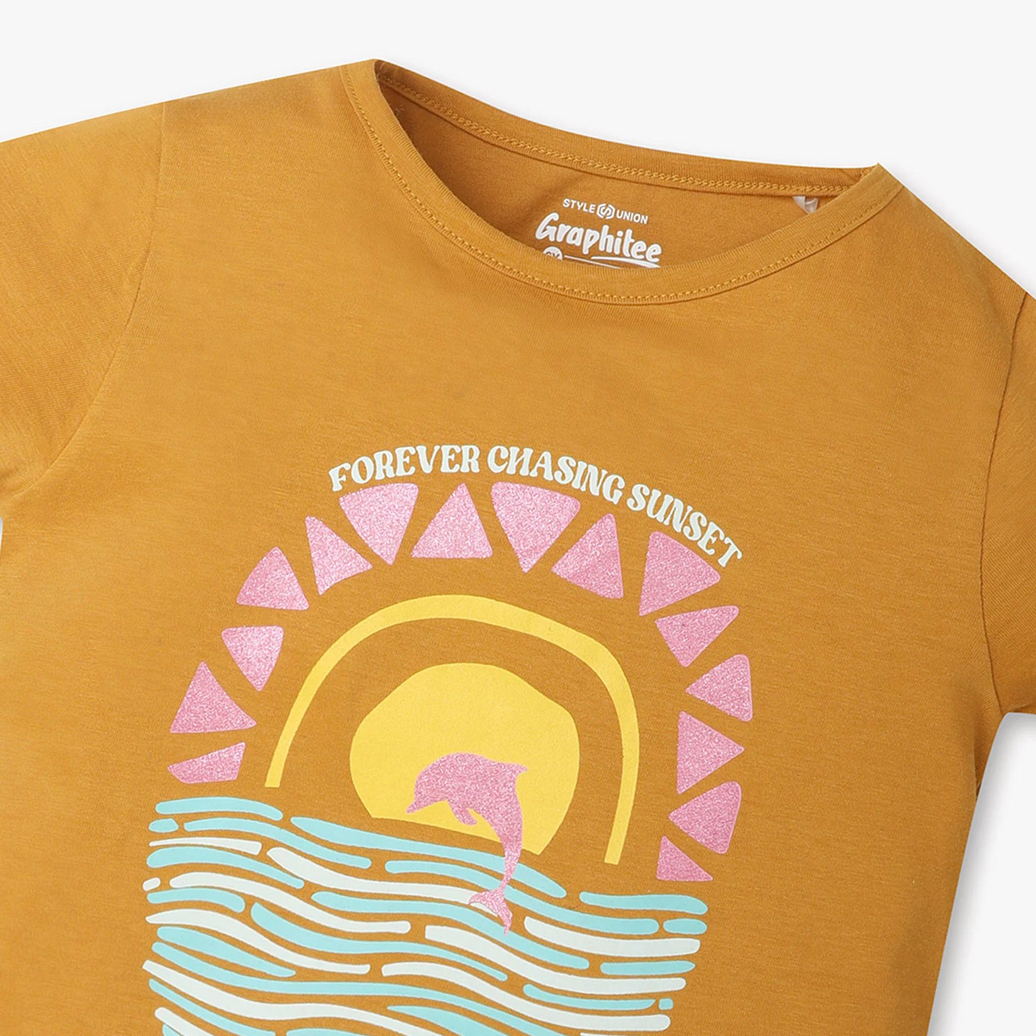 Girls Crew Neck Short Sleeve Fun Playtime Graphic T-Shirt - Image 3