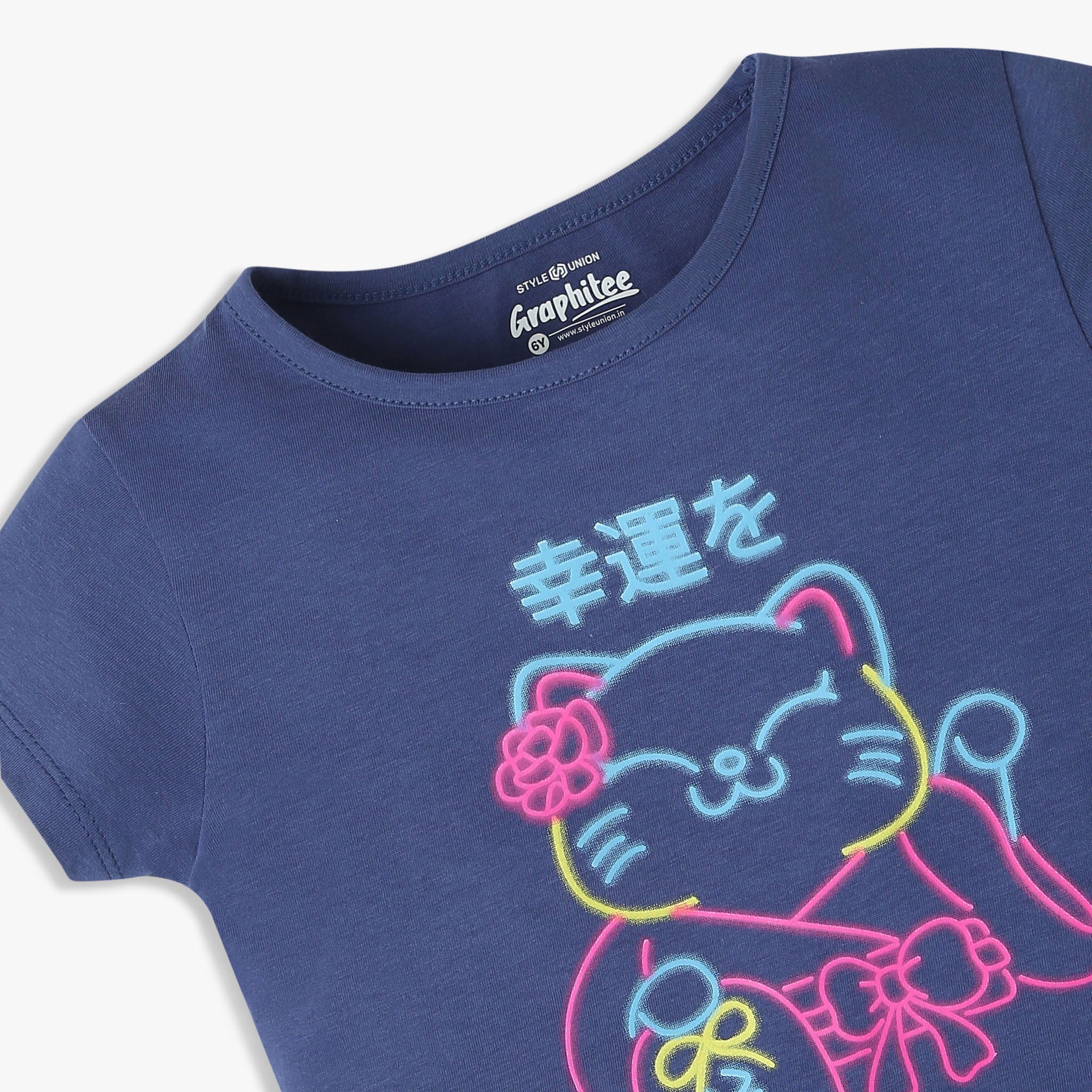 Girls Crew Neck Short Sleeve Fun Playtime Graphic T-Shirt - Image 3