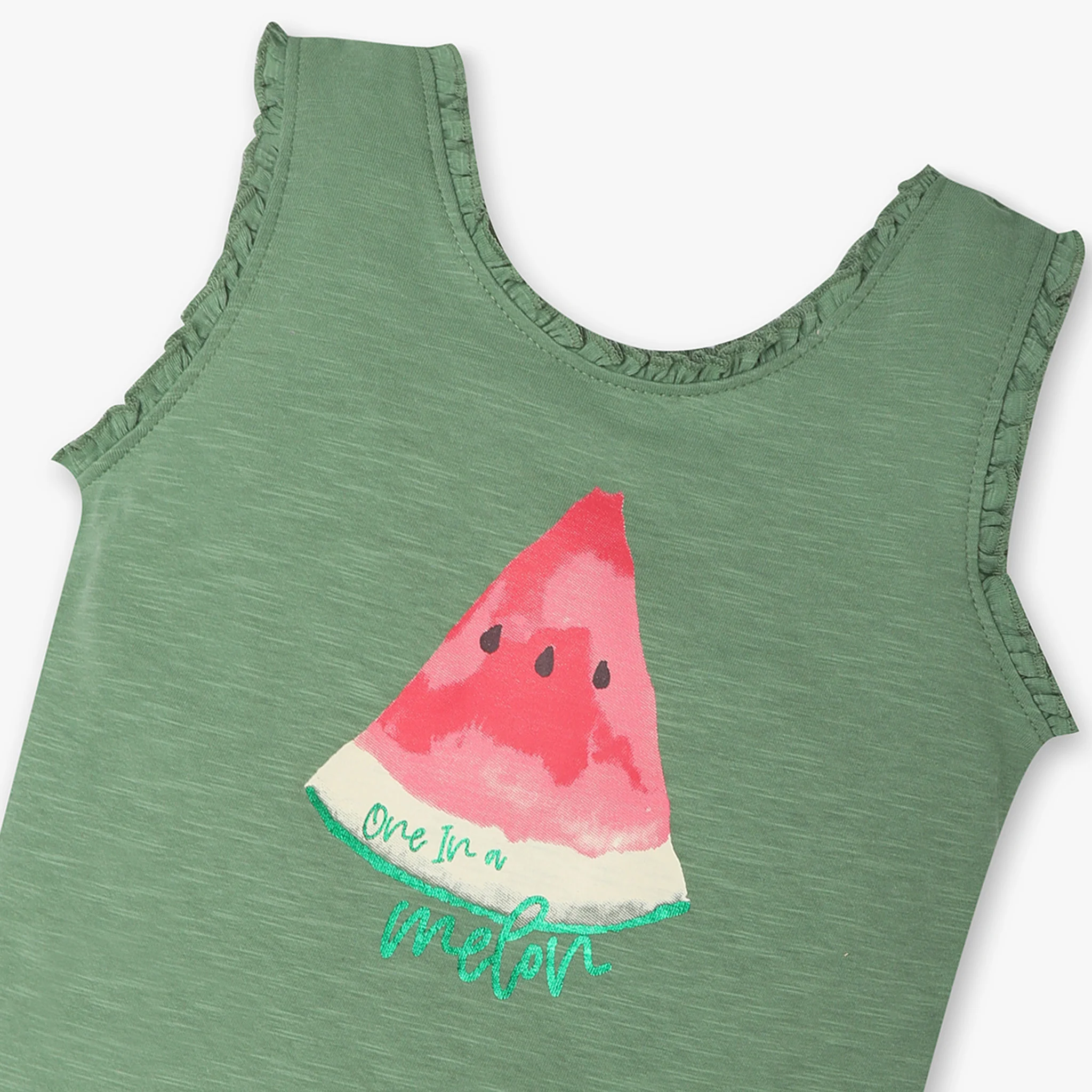 Girls Crew Neck Sleeveless Fun Playtime Graphic T-Shirt - Image 3