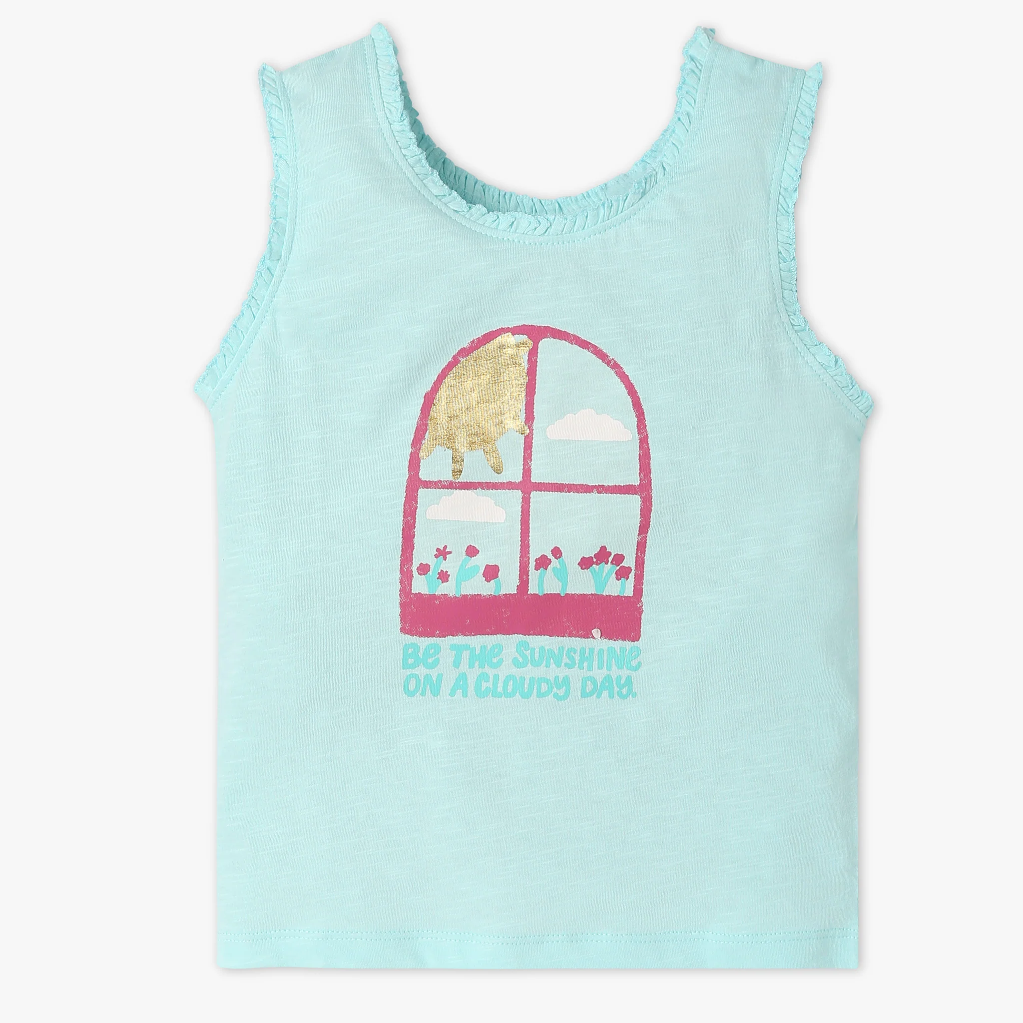 Girls Crew Neck Playtime Graphic T-Shirt