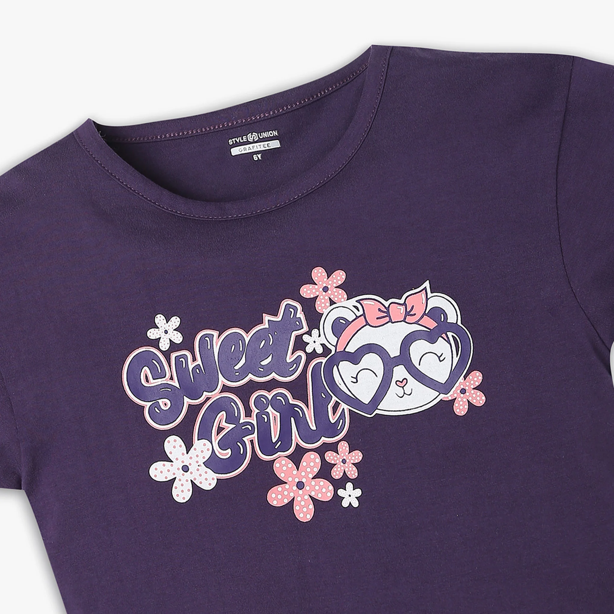 Girl's Regular Fit Graphic T-Shirt - Image 3