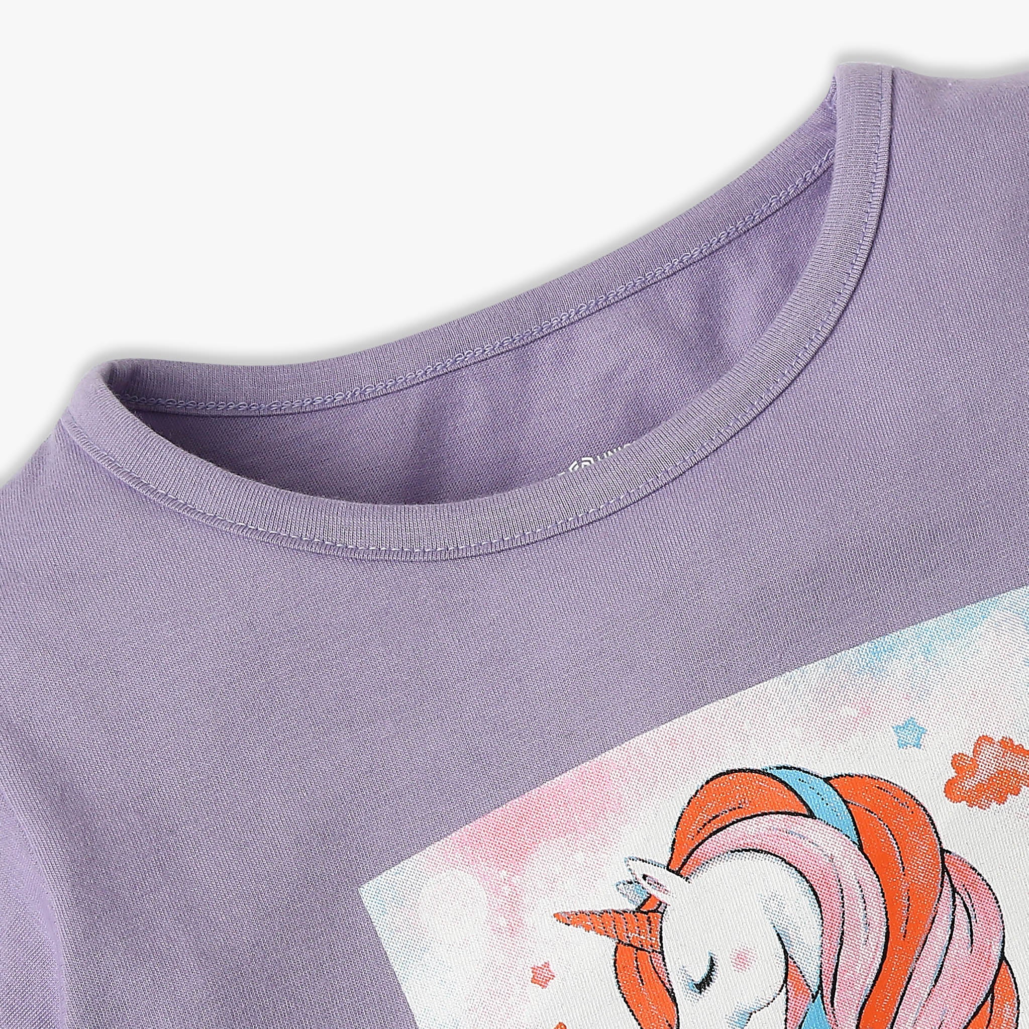 Girl's Regular Fit Graphic T-Shirt - Image 3