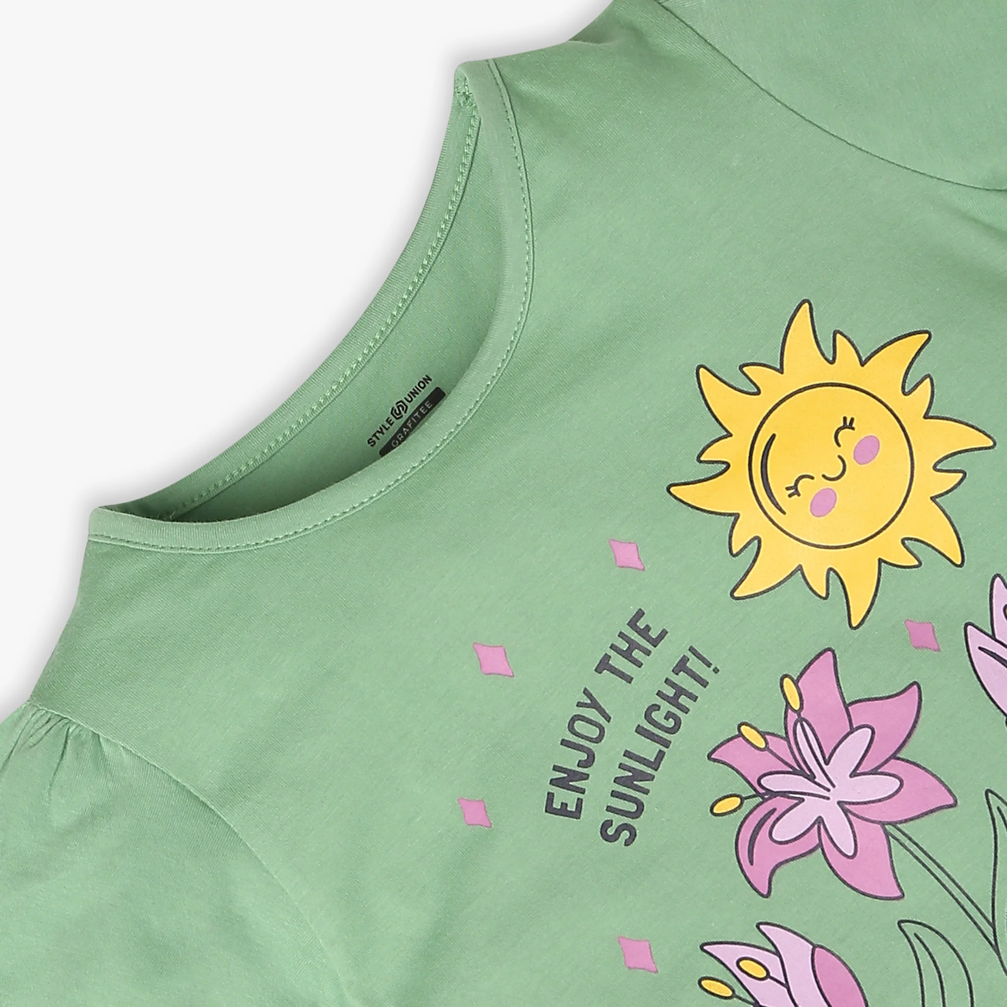Girls Regular Fit Graphic T-Shirt - Image 3