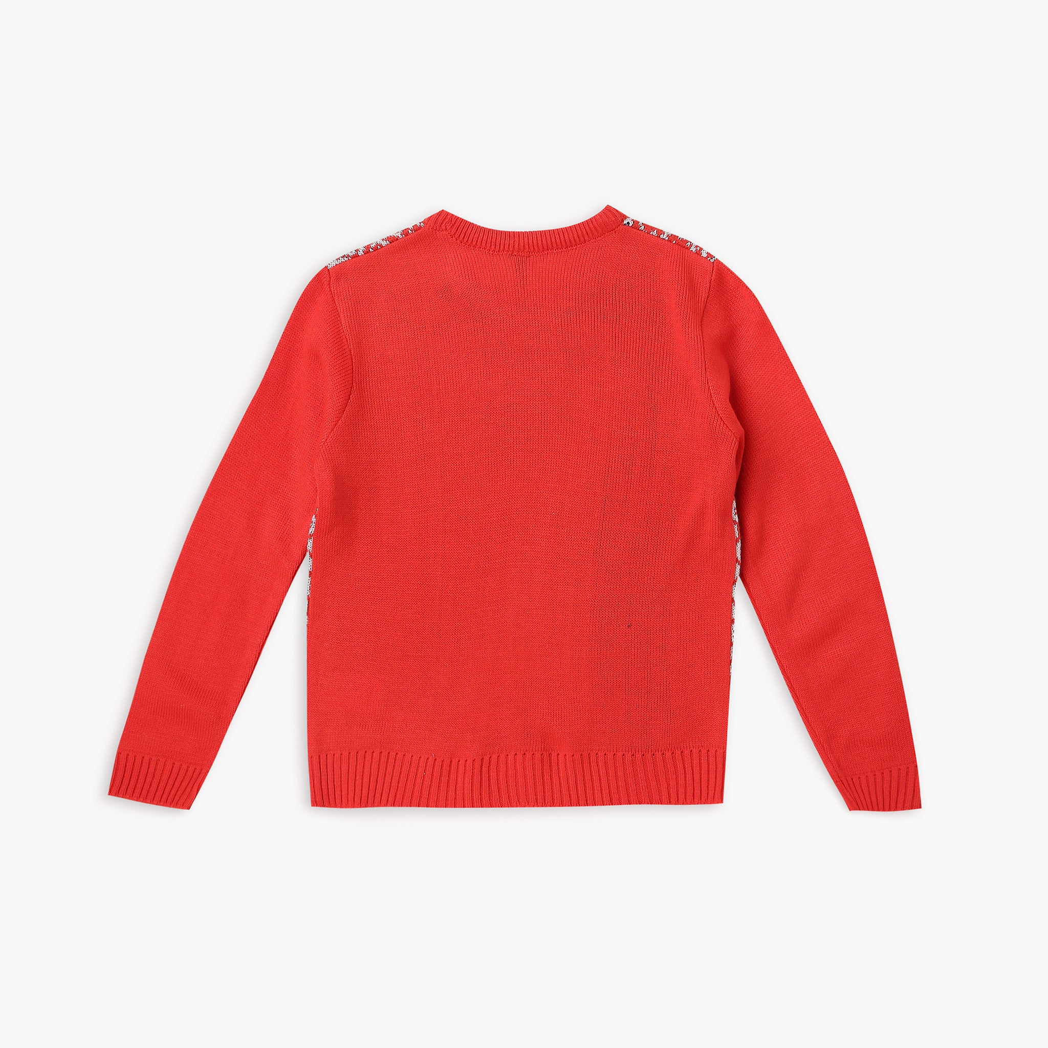 Girl's Regular Fit Jacquard Sweater - Image 2