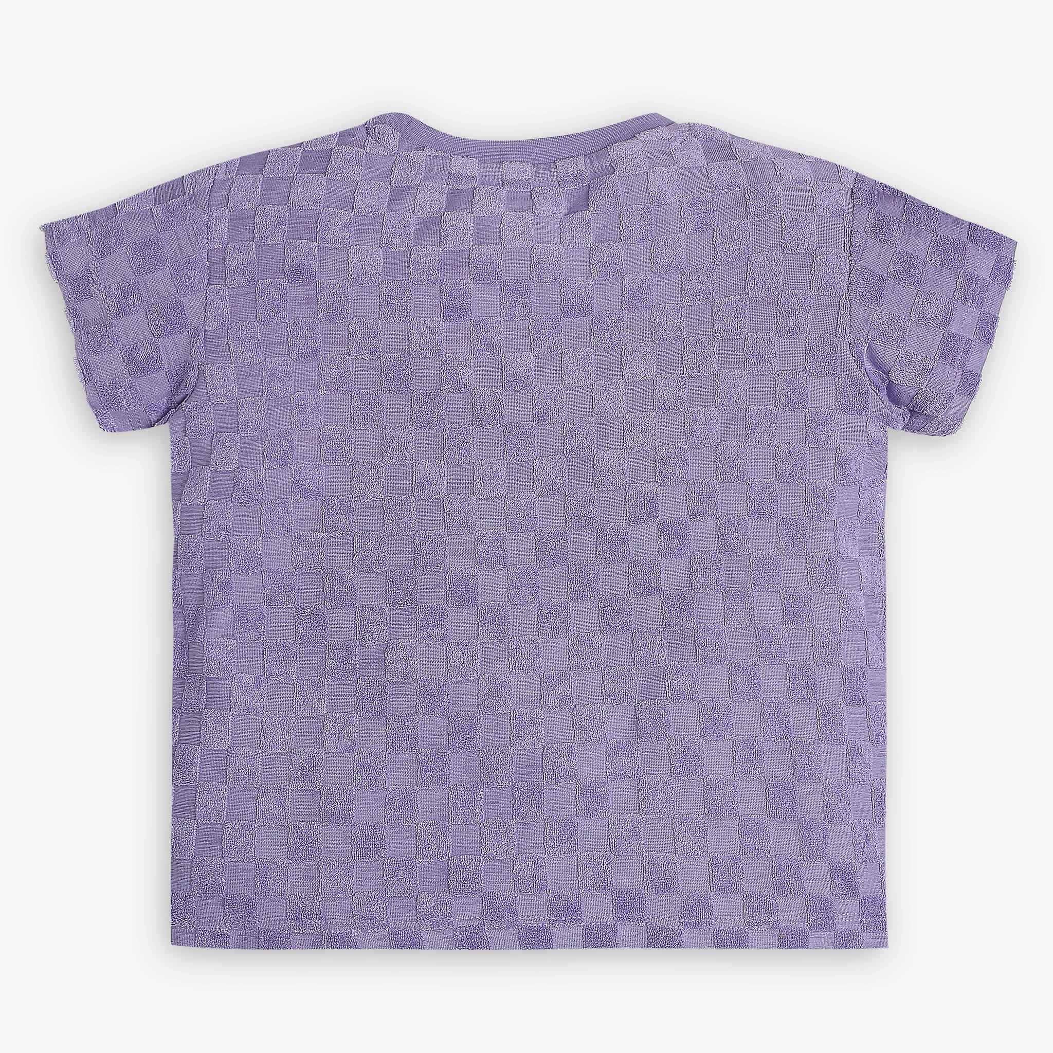 Girls Regular Fit Jacquard T-Shirt - Image 2