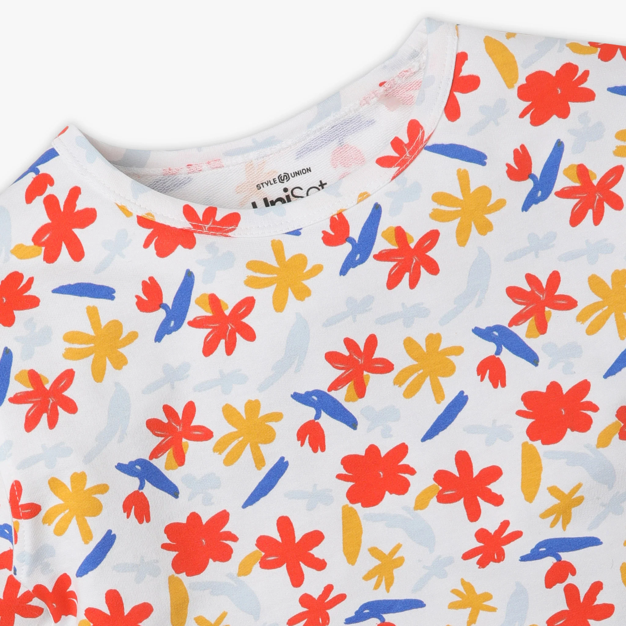 Girls Printed Crew Neck Short Sleeve T-Shirt - Image 3