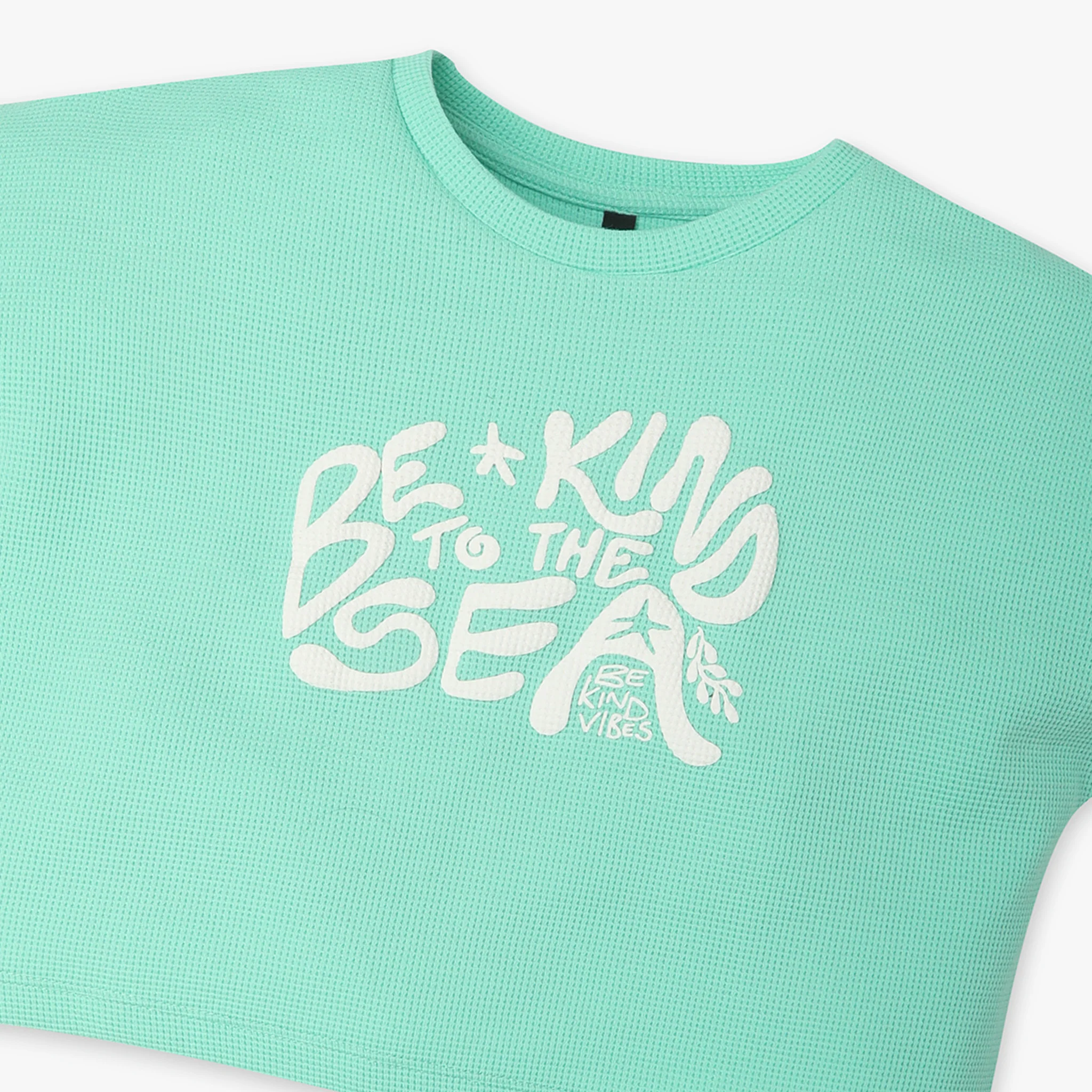 Girls Printed Crew Neck Short Sleeve T-Shirt - Image 3