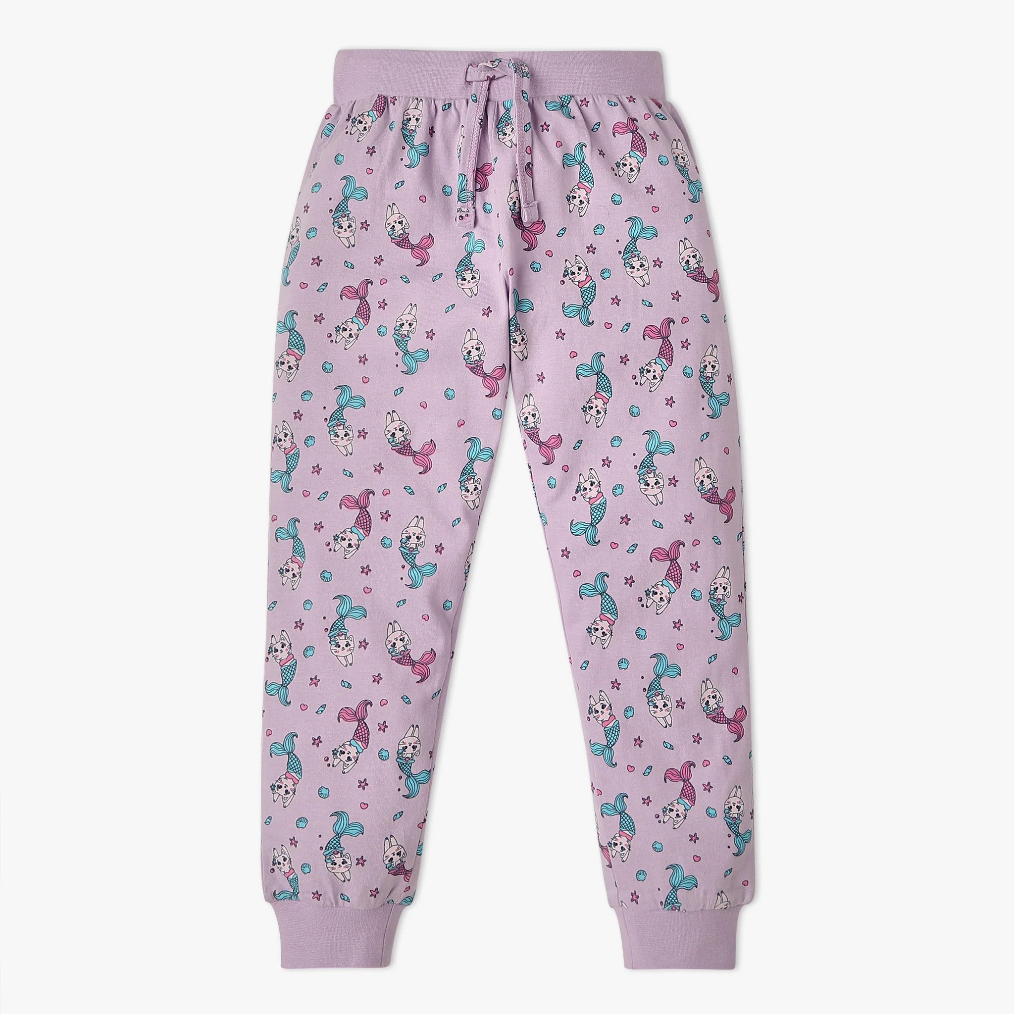 Girls Printed Crew Neck Cap Sleeve Must Have Snooze Co-Ord Set - Image 4