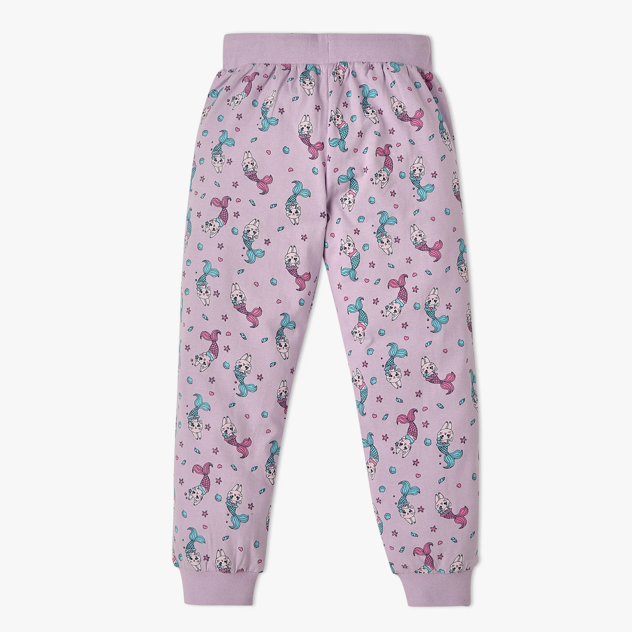Girls Printed Crew Neck Cap Sleeve Must Have Snooze Co-Ord Set - Image 5
