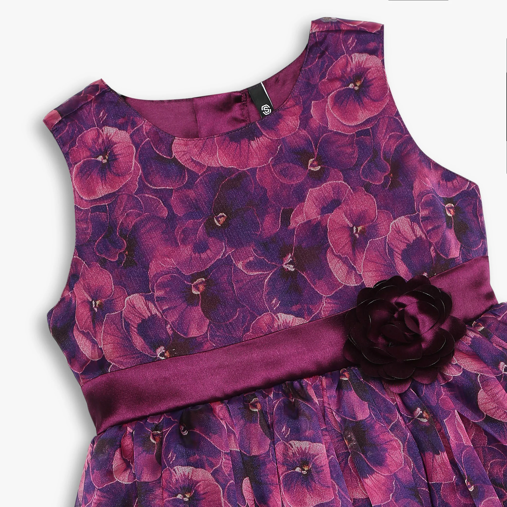 Girls Regular Fit Printed Dress - Image 3