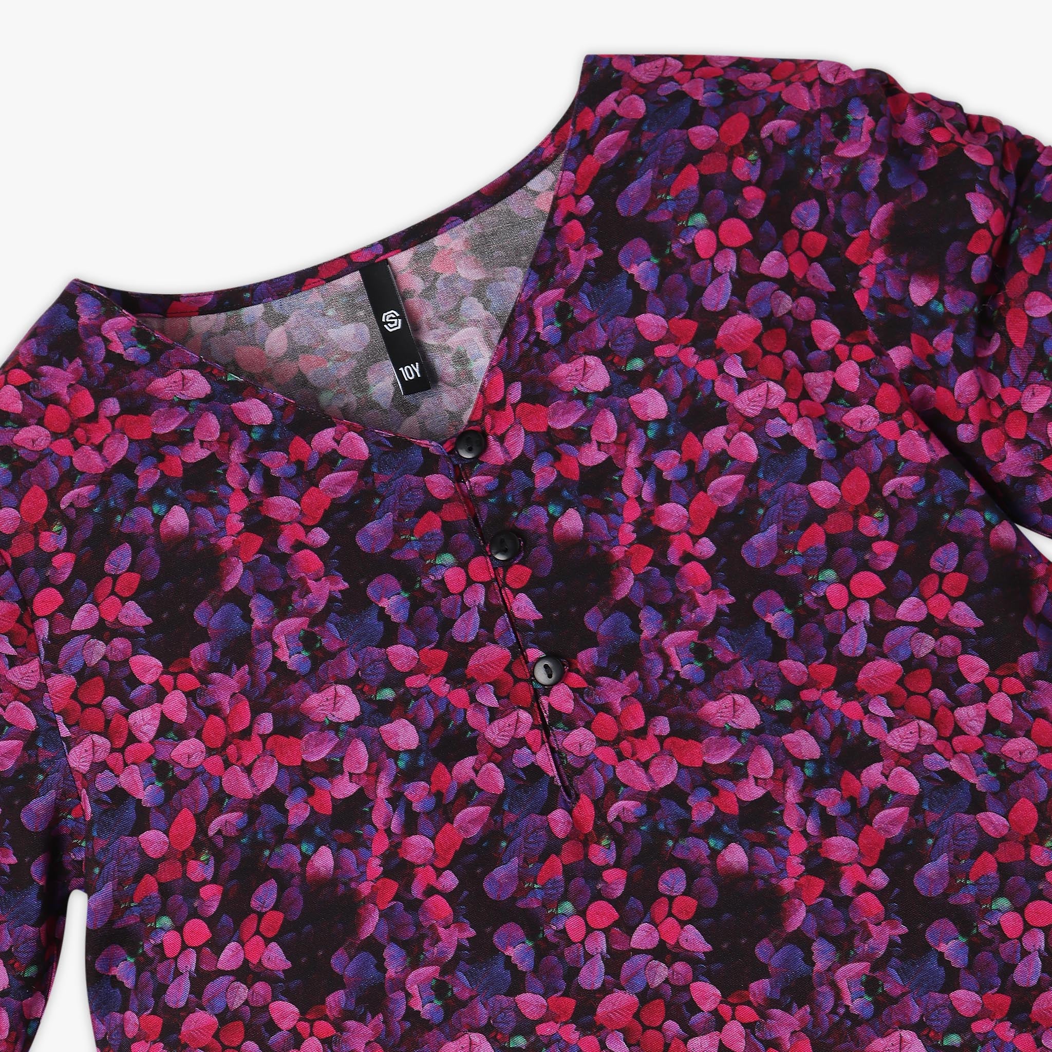 Girls Regular Fit Printed Dress - Image 3