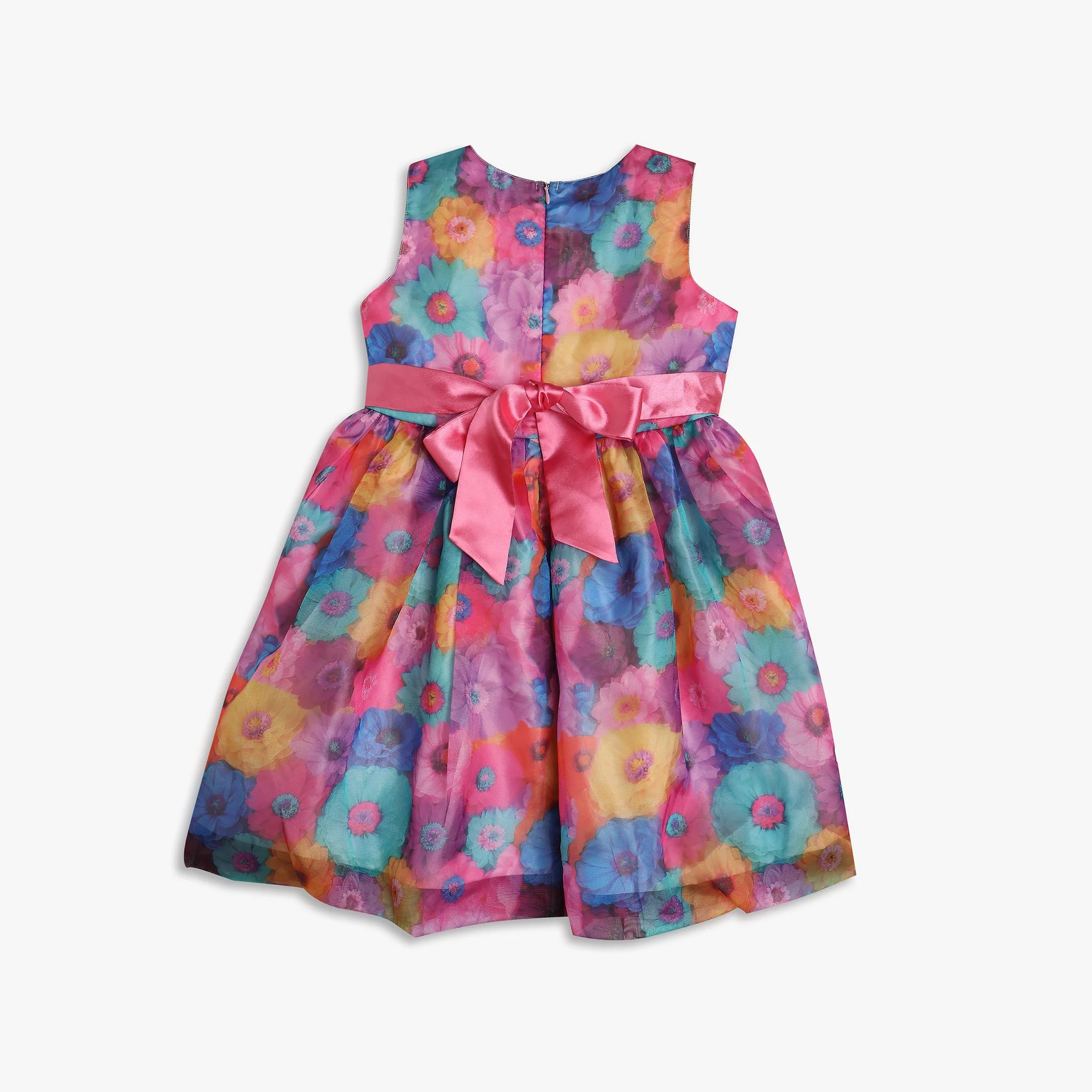 Girls Regular Fit Printed Frock - Image 2
