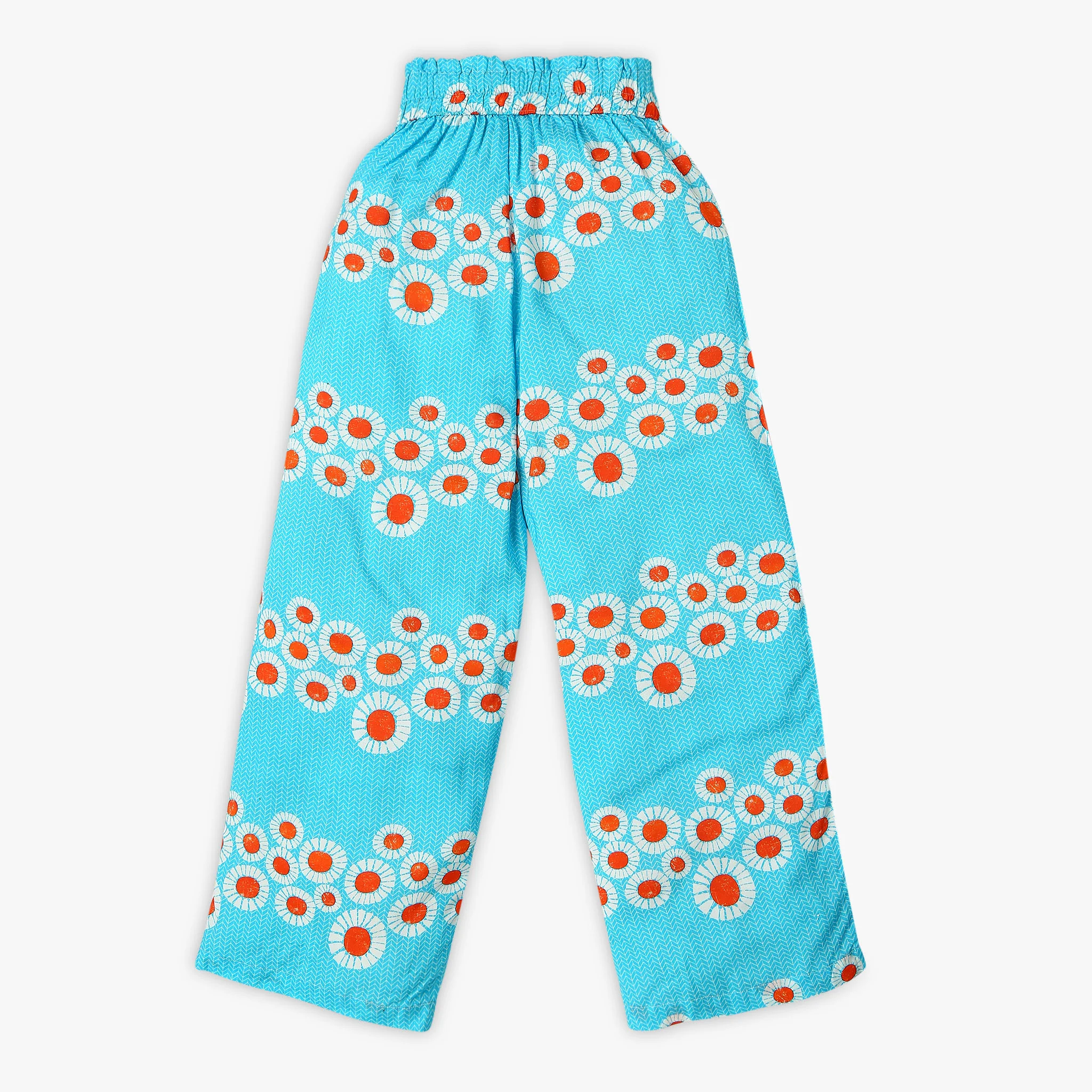 Girl's Regular Fit Printed Mid Rise Pants - Image 2