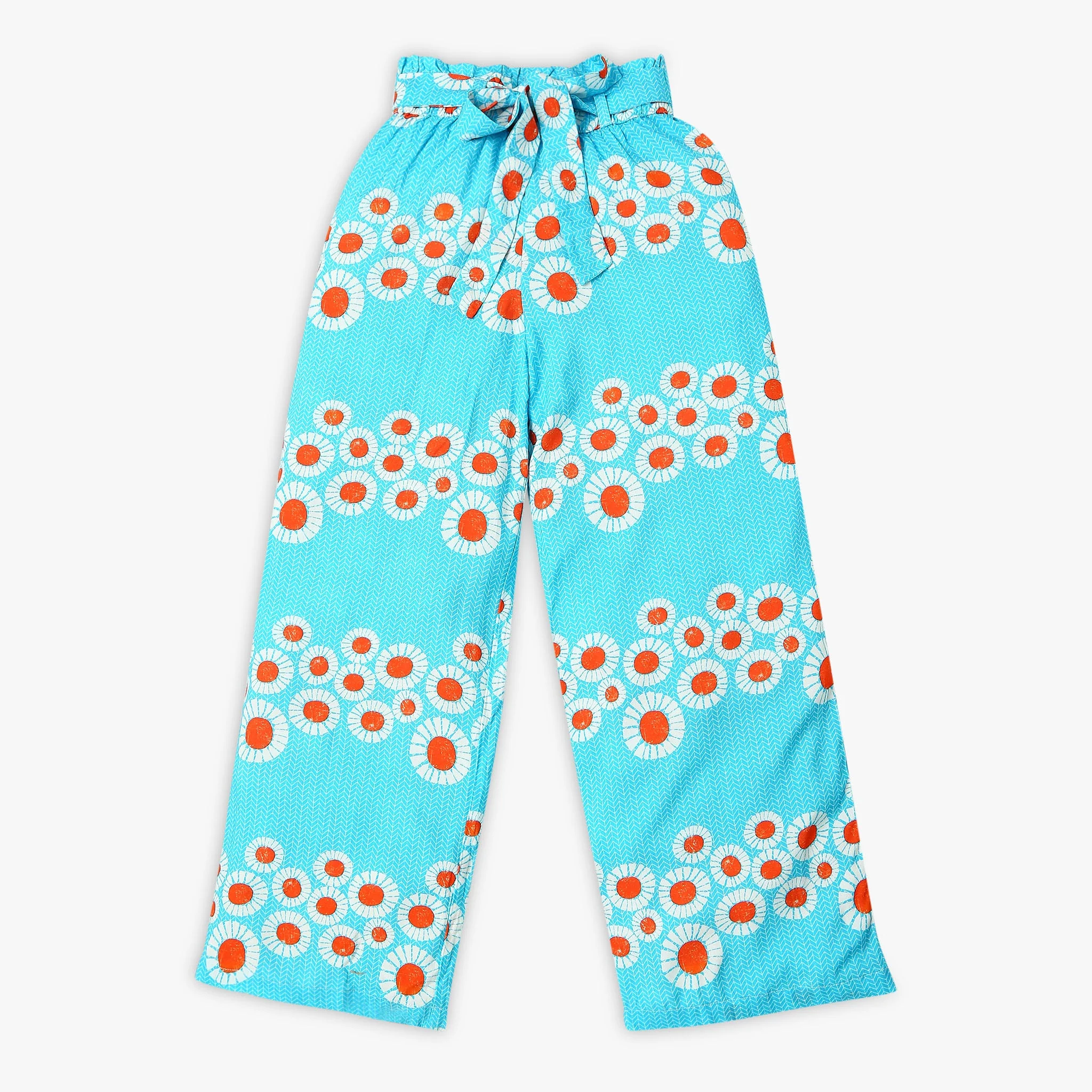 Girl's Regular Fit Printed Mid Rise Pants - Image 4