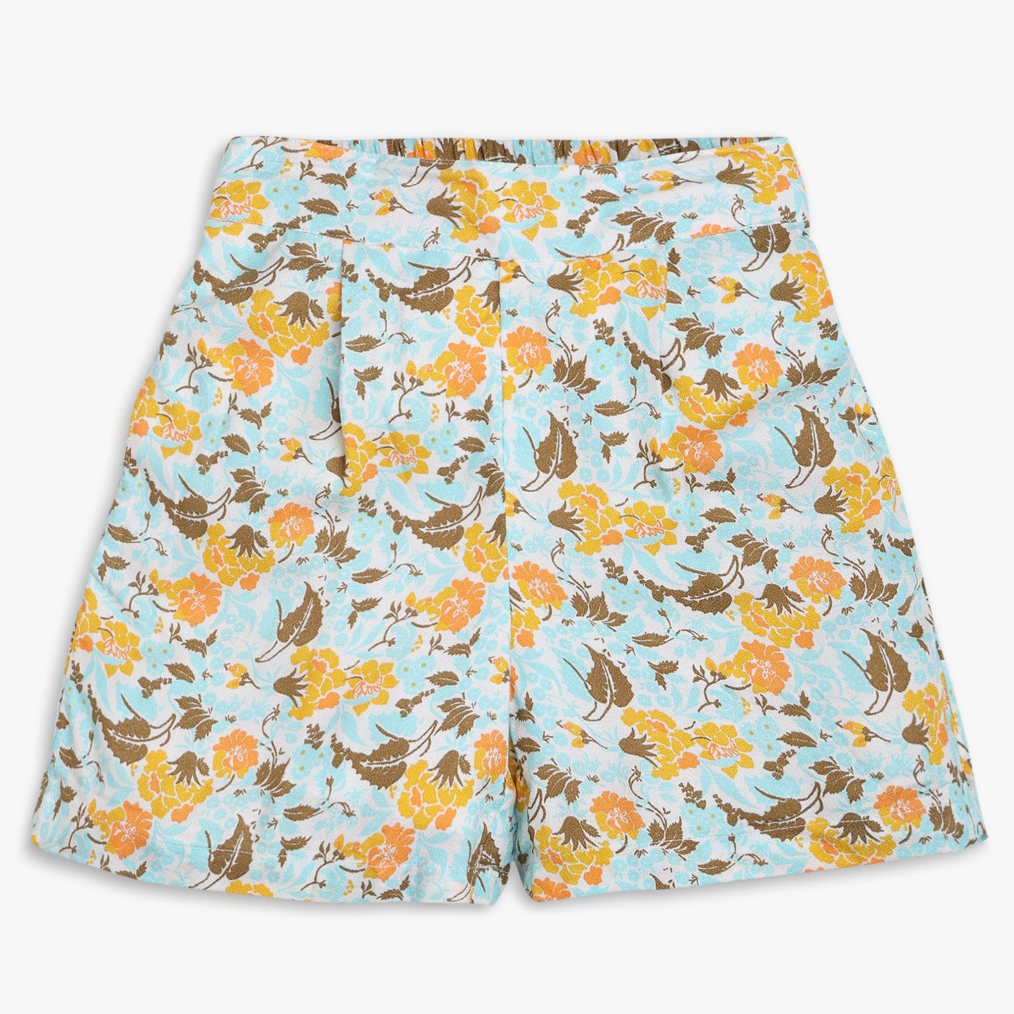 Girls Regular Fit Printed Mid Rise Shorts