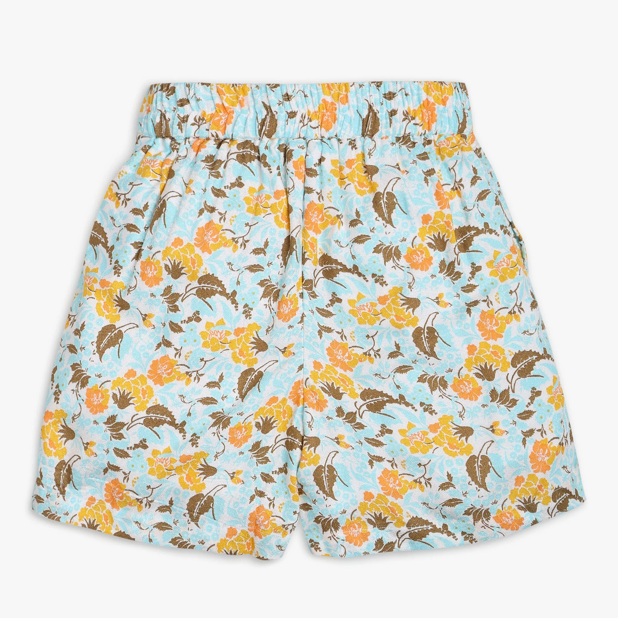 Girls Regular Fit Printed Mid Rise Shorts - Image 2