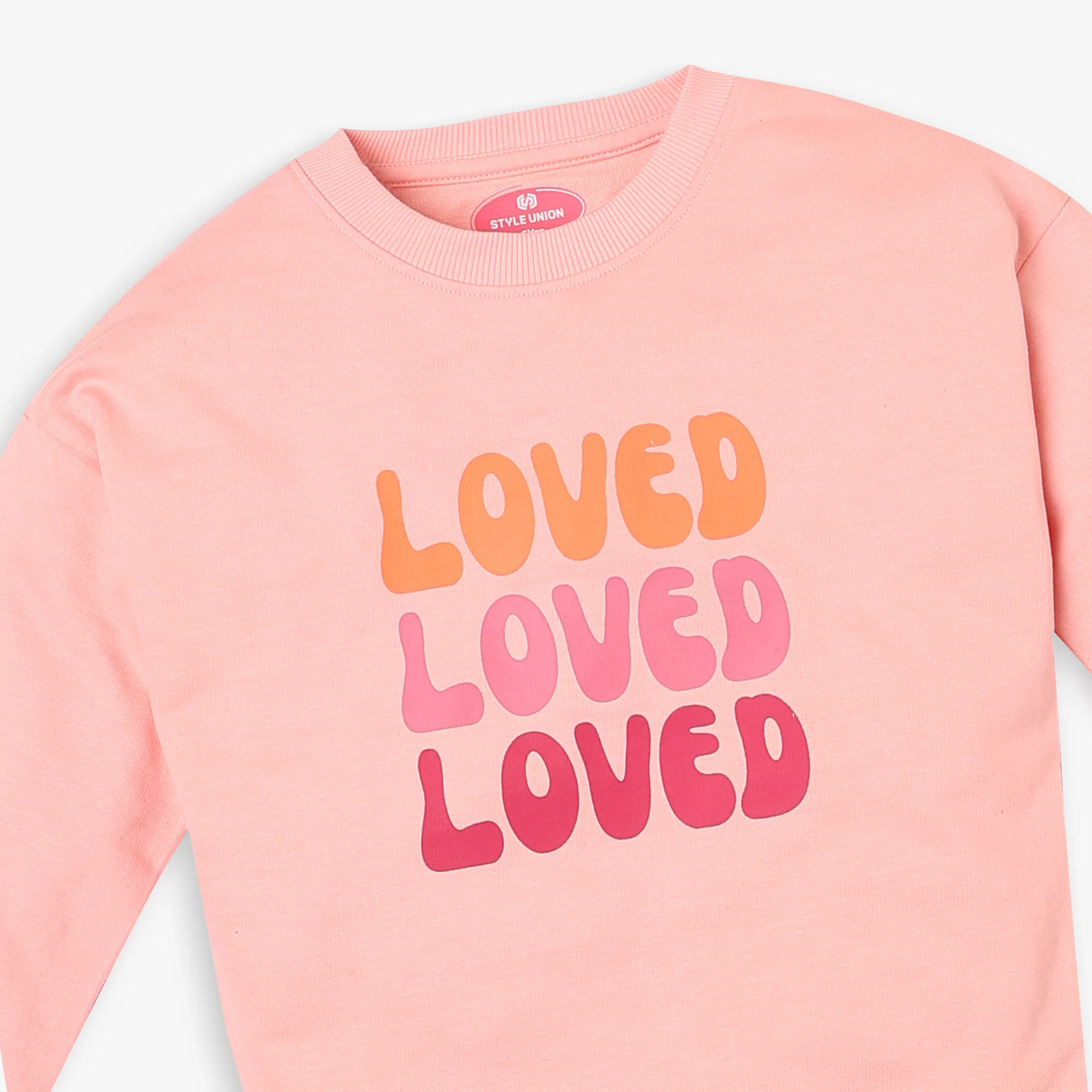 Girl's Regular Fit Printed Sweat Tee - Image 3