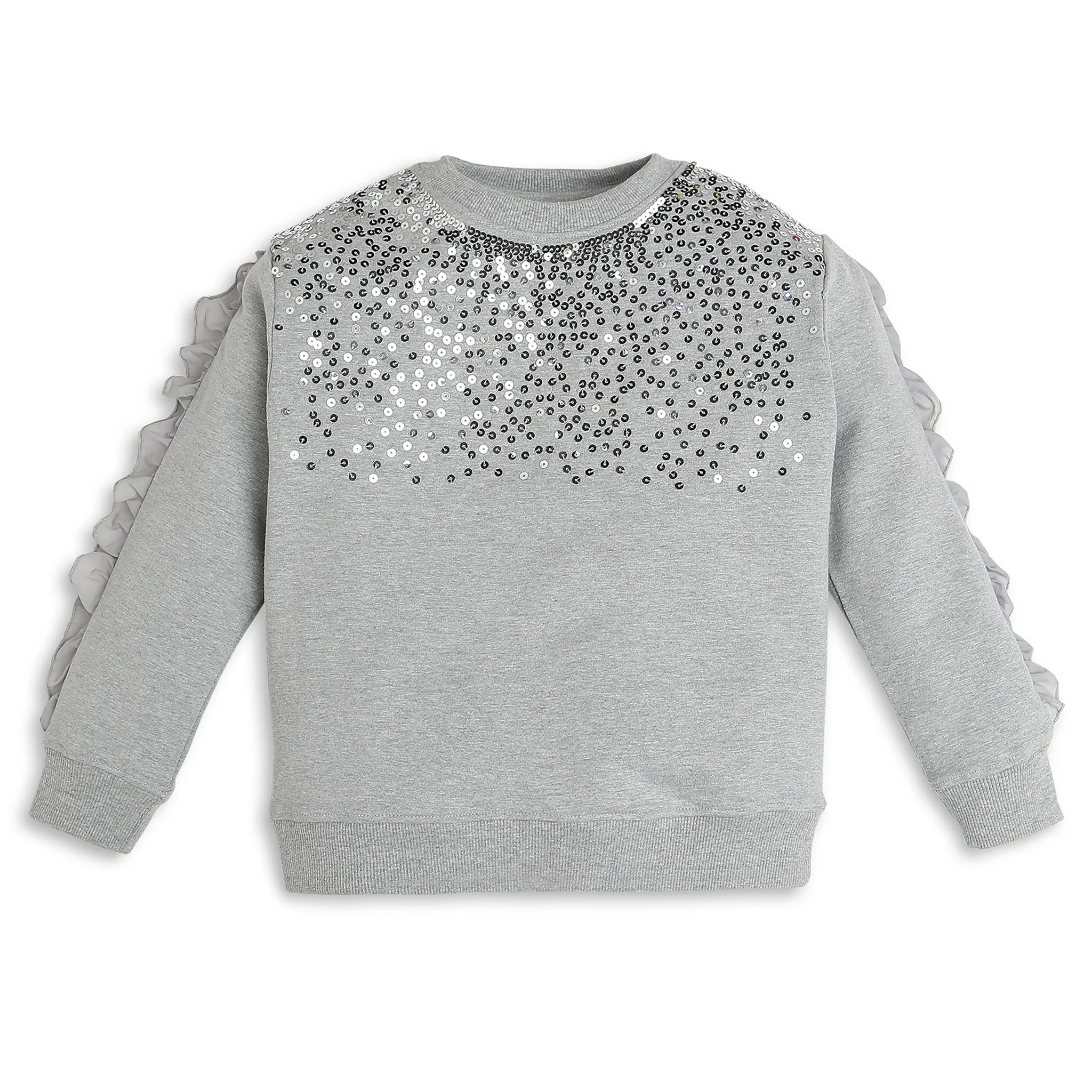 Girls Regular Fit Printed Sweat Tee