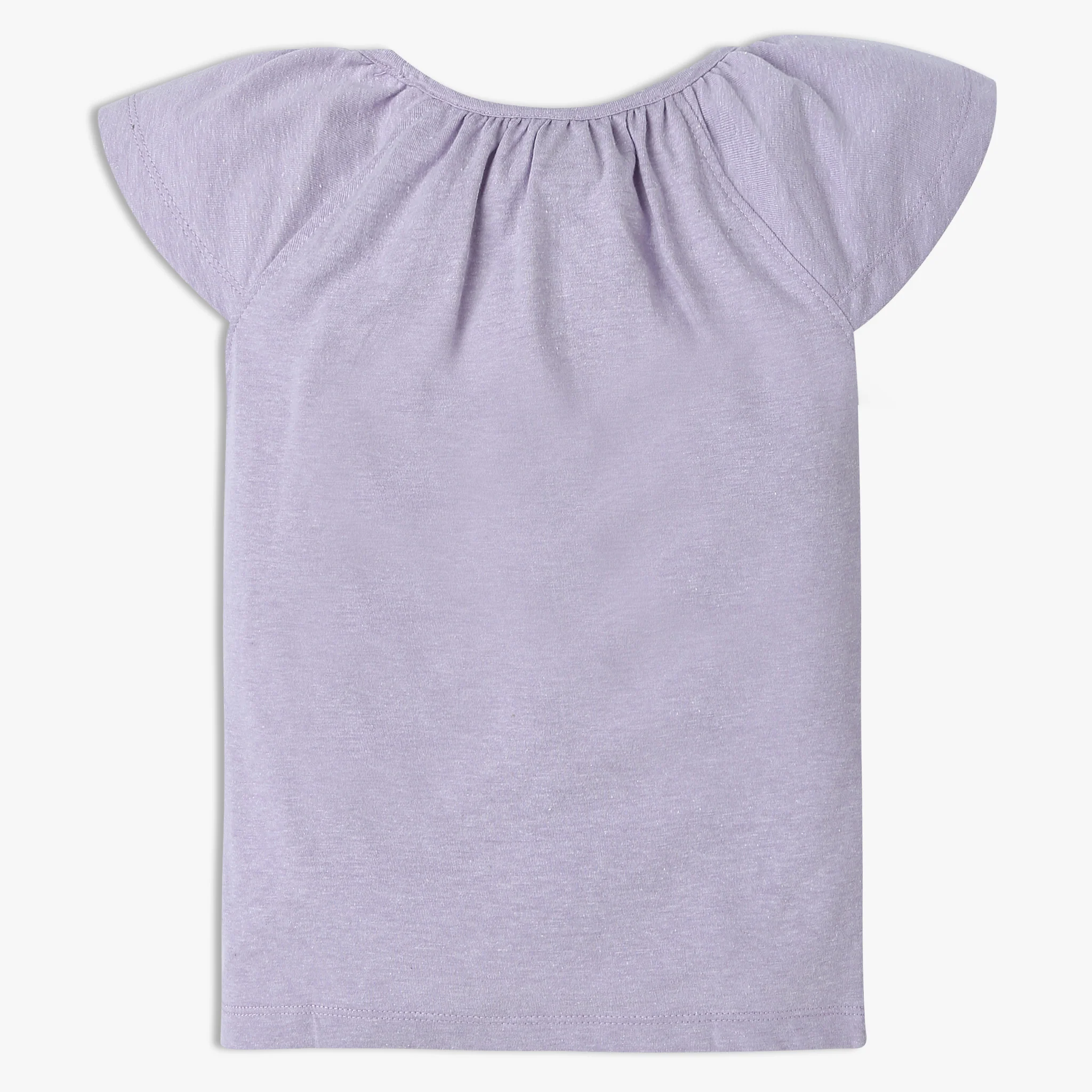 Girls Solid Crew Neck Short Sleeve T-Shirt - Image 11